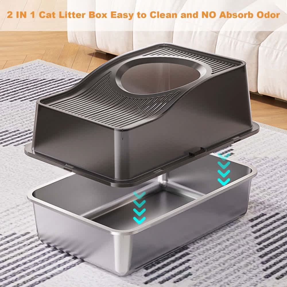 Qeetex WLS-PPS-335DKTQ3 Cat-Litter-Box - View #3