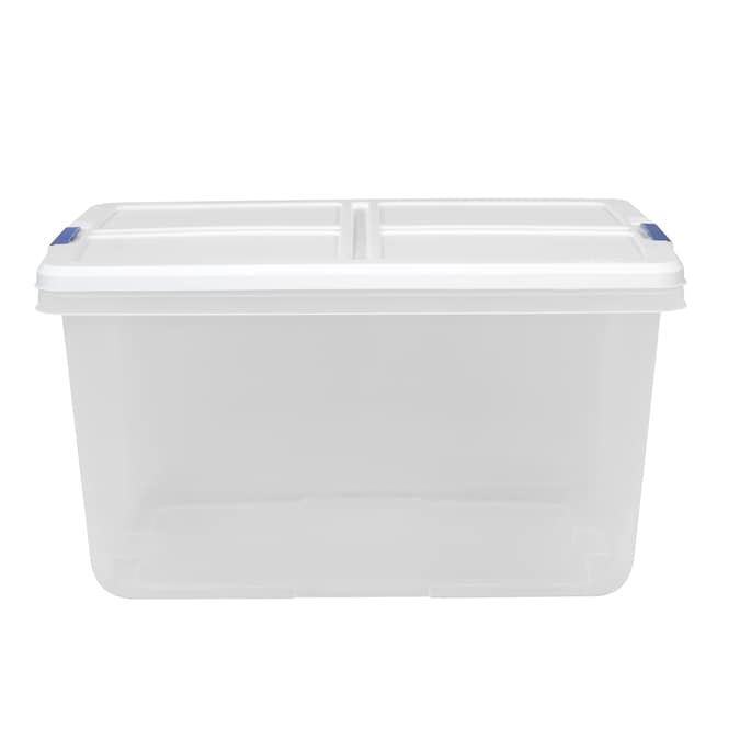Hefty Medium 16 5 Gallon 66 Quart, Clear Storage Containers With Lids