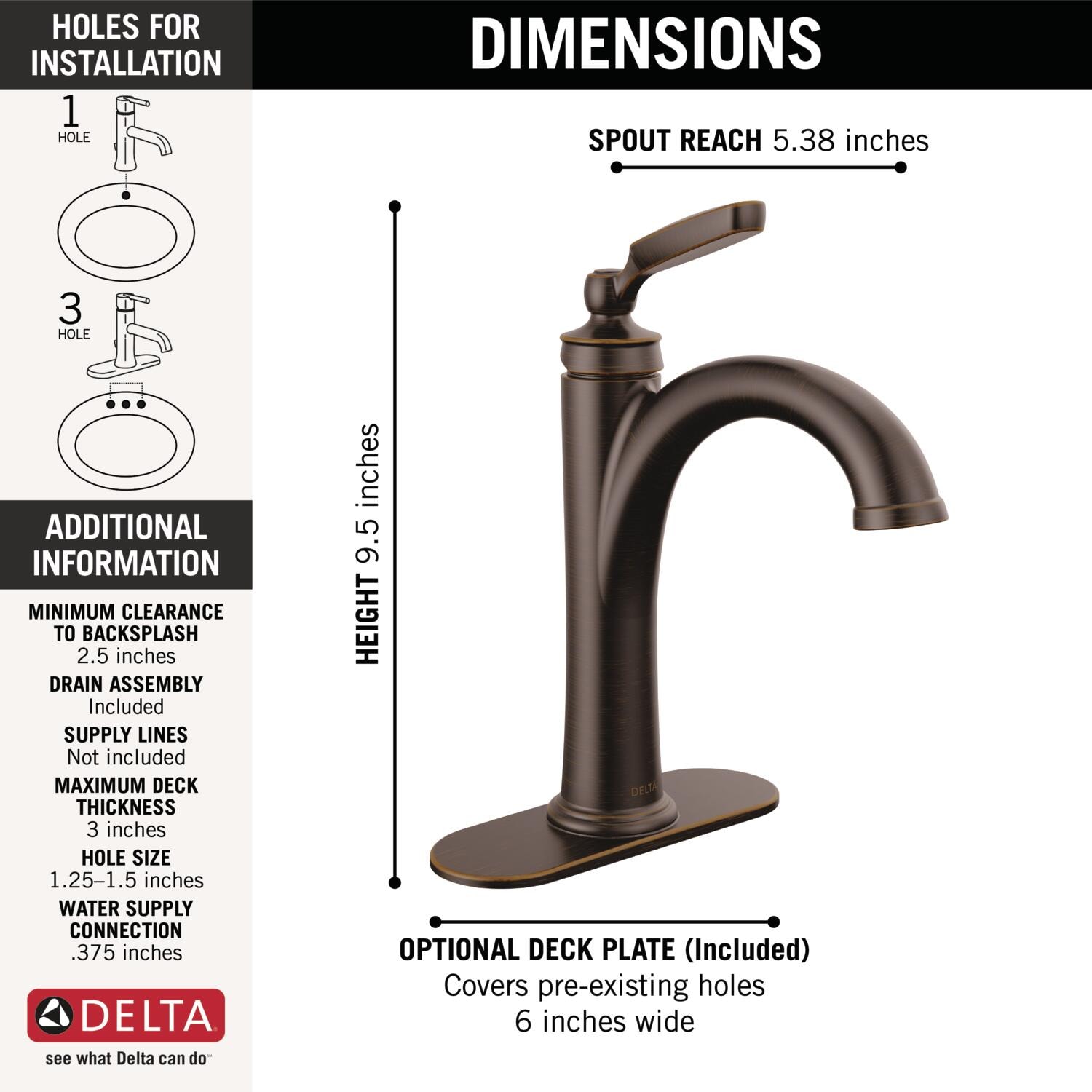 Delta 532-RBMPU-DST Lavatory-Faucets - View #3