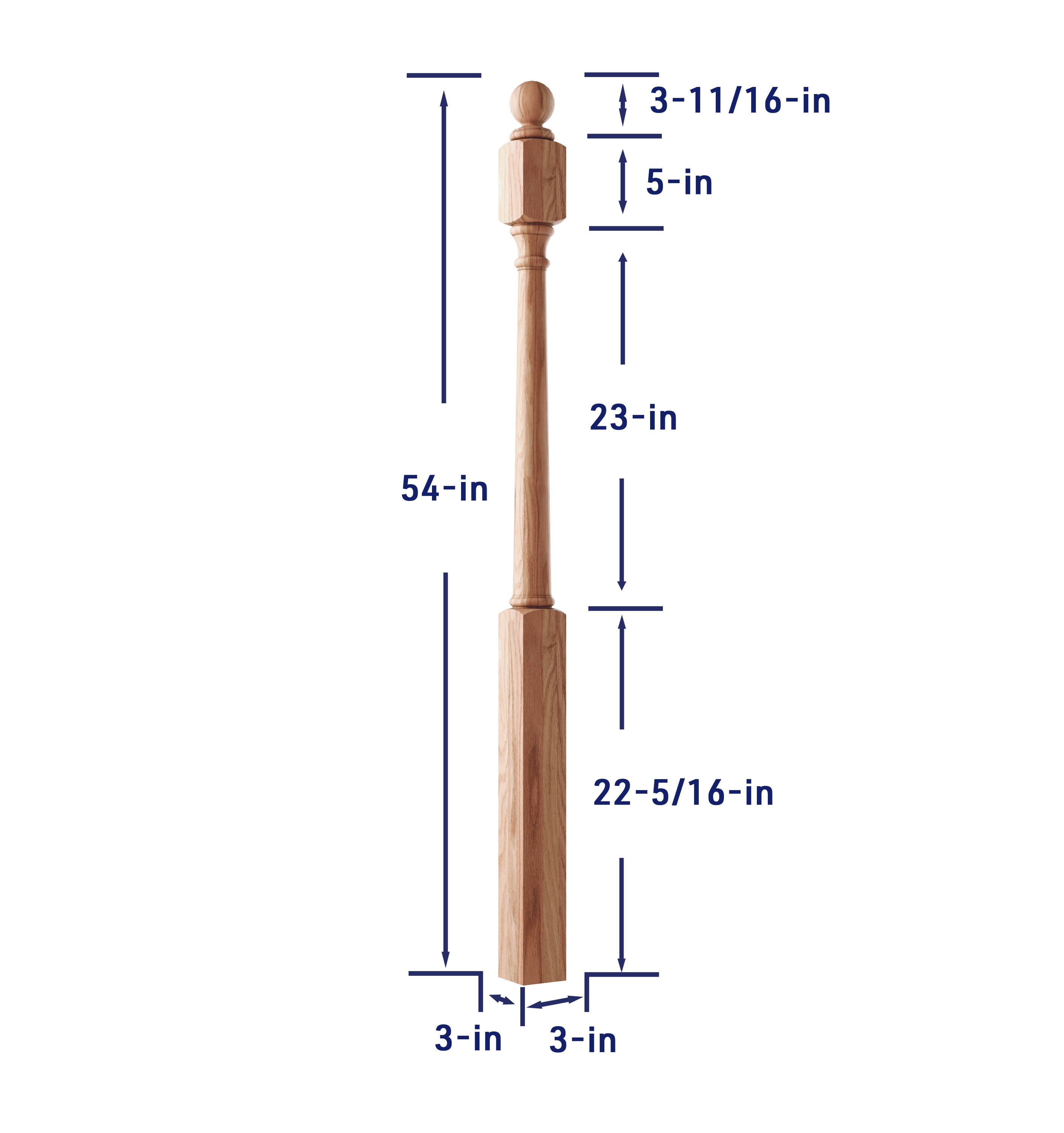 Crown Heritage 4414042B Interior-Stairpart-Newel-Posts - View #4