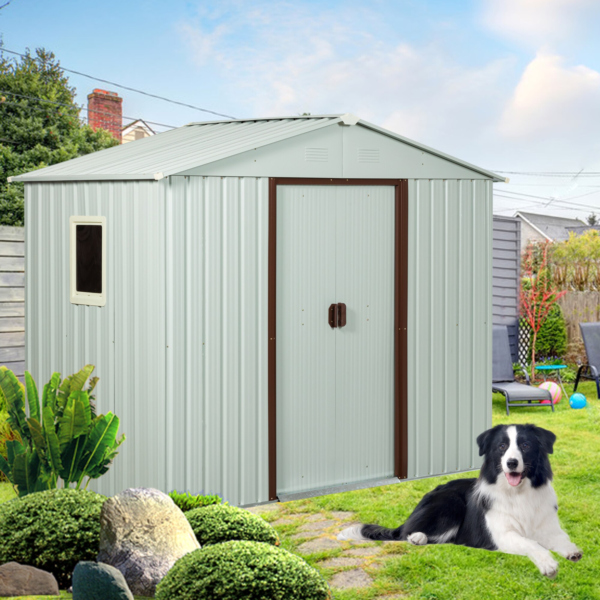 Kahomvis WWC-QP211-39 Metal-Storage-Buildings-Sheds - View #2