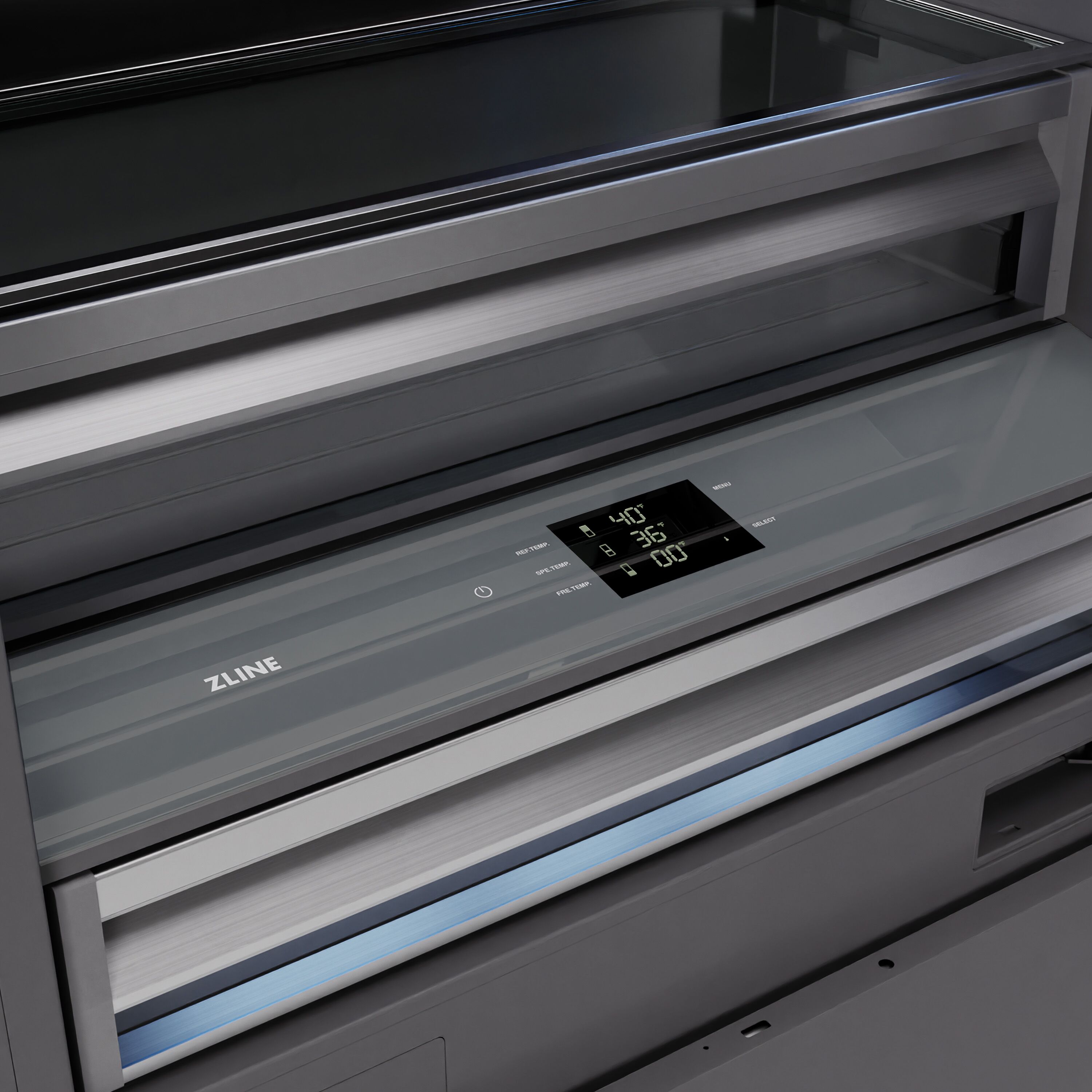 ZLINE KITCHEN & BATH GRBITZ-36-MB Bottom-Freezer-Refrigerators - View #10
