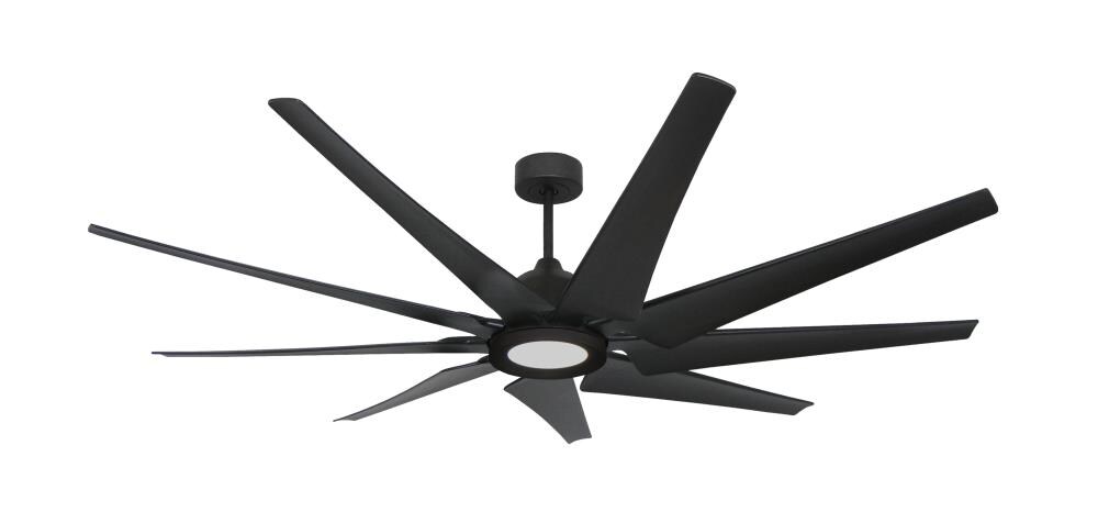 TroposAir 88506+88510+37101 Liberator 72-in Outdoor Smart Oil Rubbed Bronze with Oil Rubbed Bronze Blades Ceiling Fan With Light - Remote Included ( 9 -Blade )