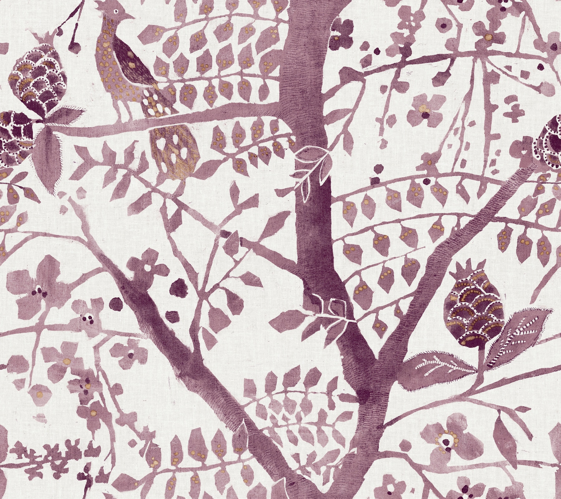 York Wallcoverings BO6631 Bohemian Luxe 60.8-Sq. Feet Purple Non-woven Novelty Unpasted Wallpaper