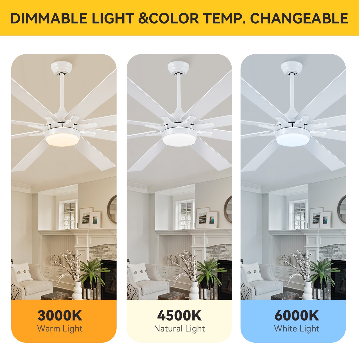 Kviflon LS8889-72WH Ceiling-Fans - View #8