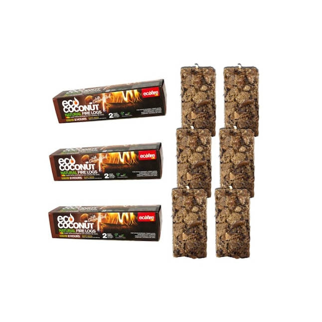 EcoFire 1.36-lb Natural Fire Log (6-Pack) at