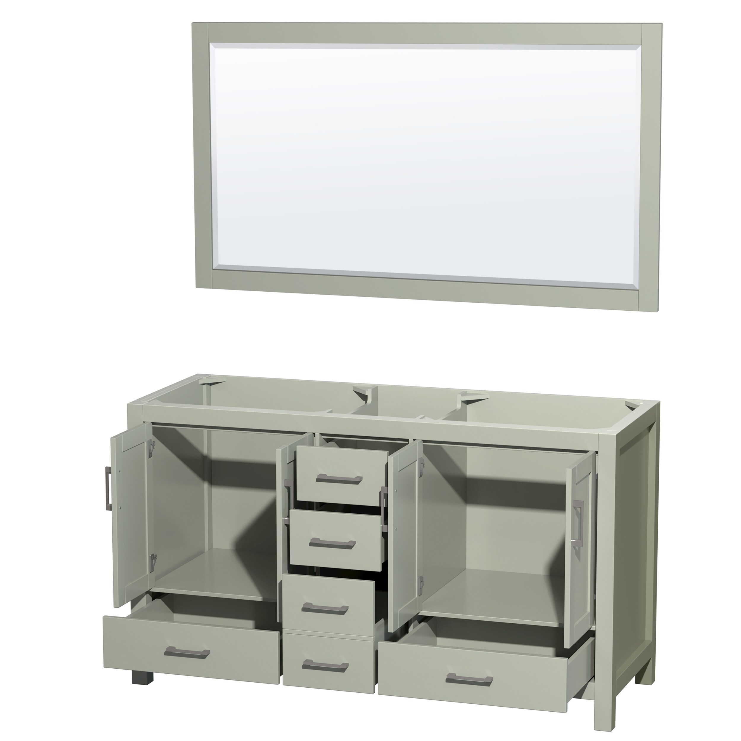 Wyndham Collection WCS141460DLGCXSXXM58 vanities - View #2