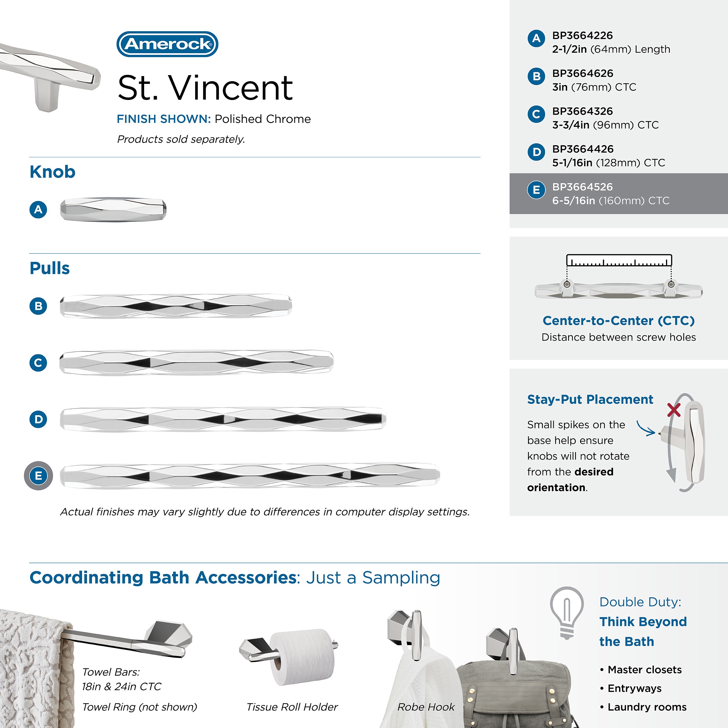 Amerock BP3664526 Cabinet-Pulls - View #8