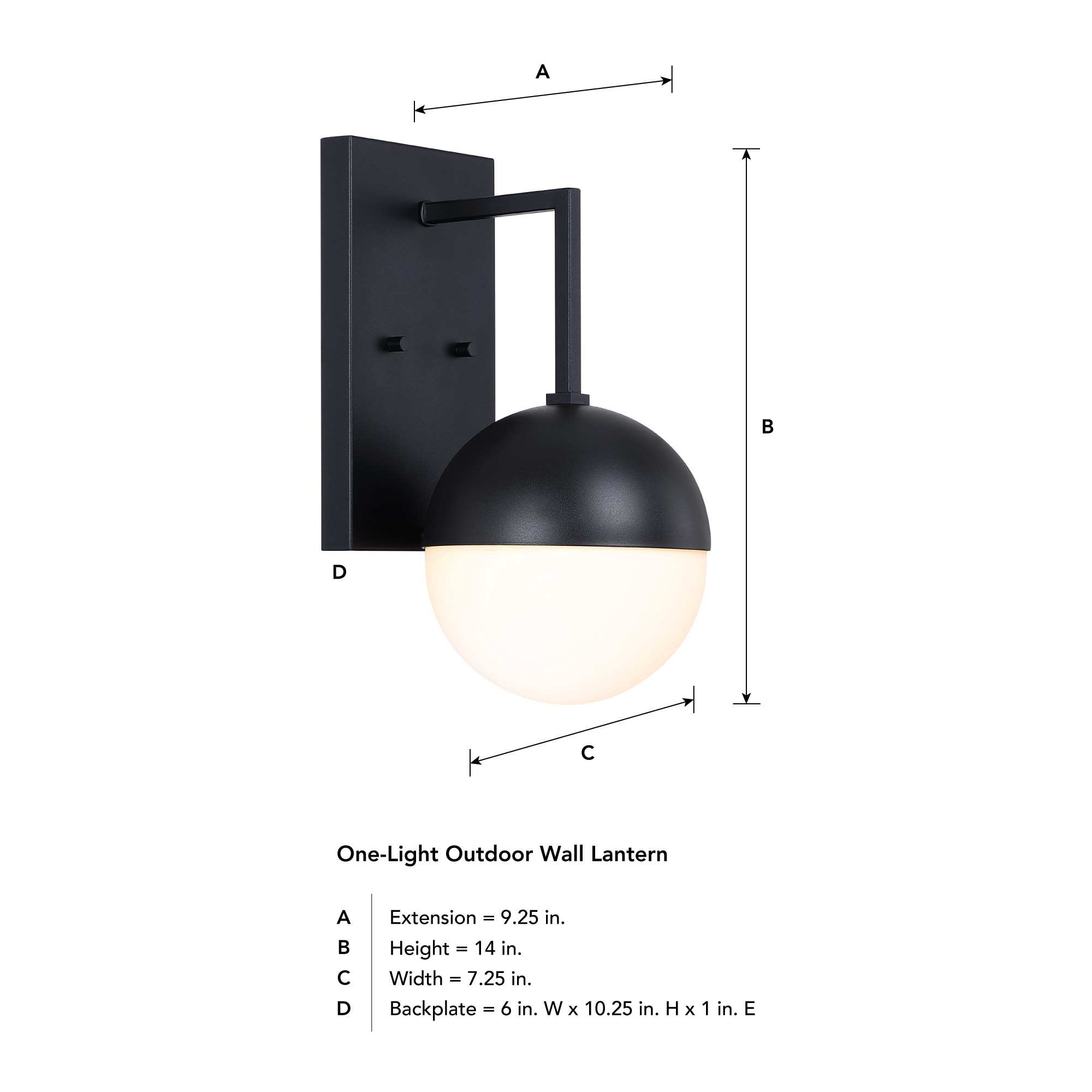 Designers Fountain D319M-14EW-BK Outdoor-Wall-Lighting - View #7