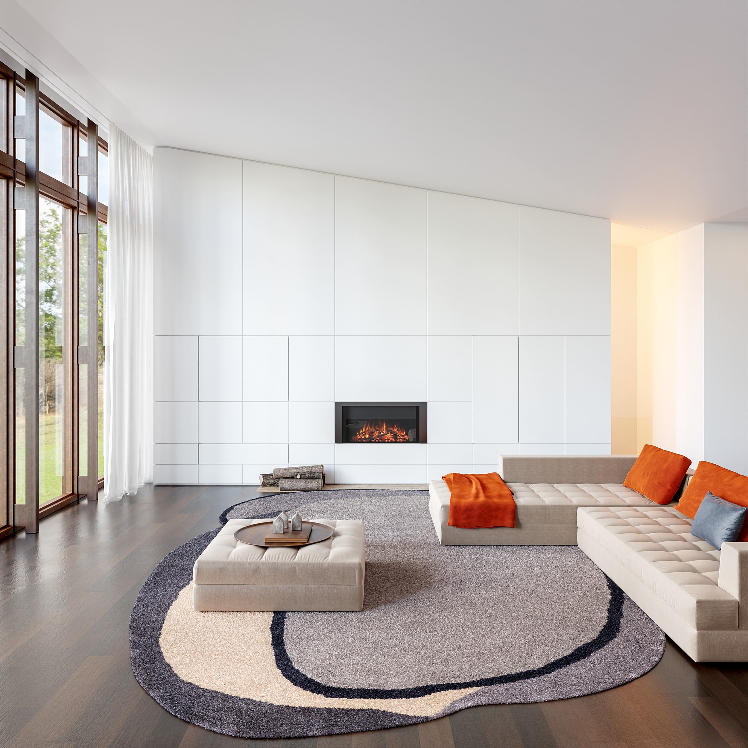 nuLOOM 200MTHD01C-9012 Greenwich Abstract Wool 9ft. x 12ft. Grey Area Rug