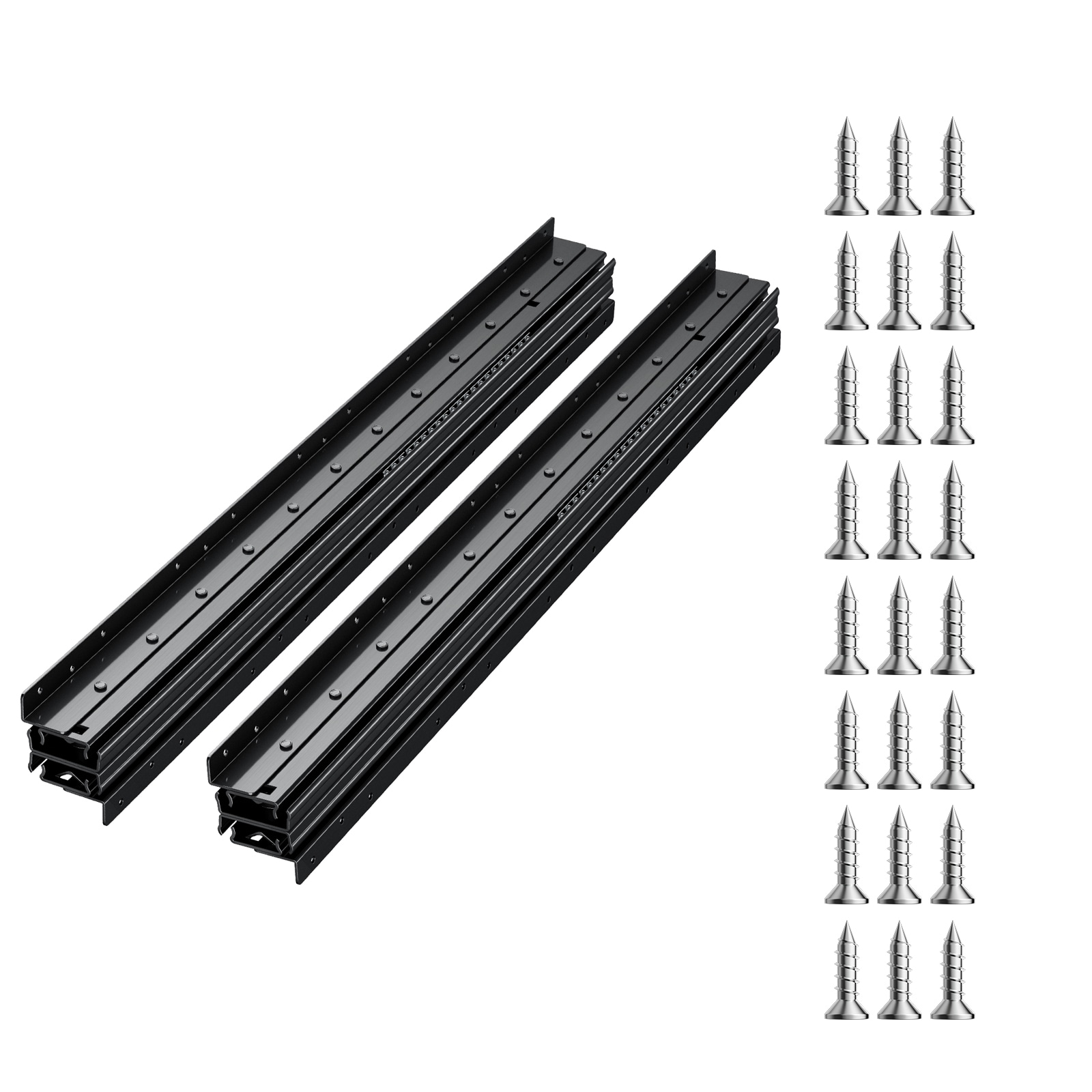 Mecale Heavy Duty Undermount Drawer Slides 260-lb Full Extension Ball Bearing Soft-Close Multi-Size