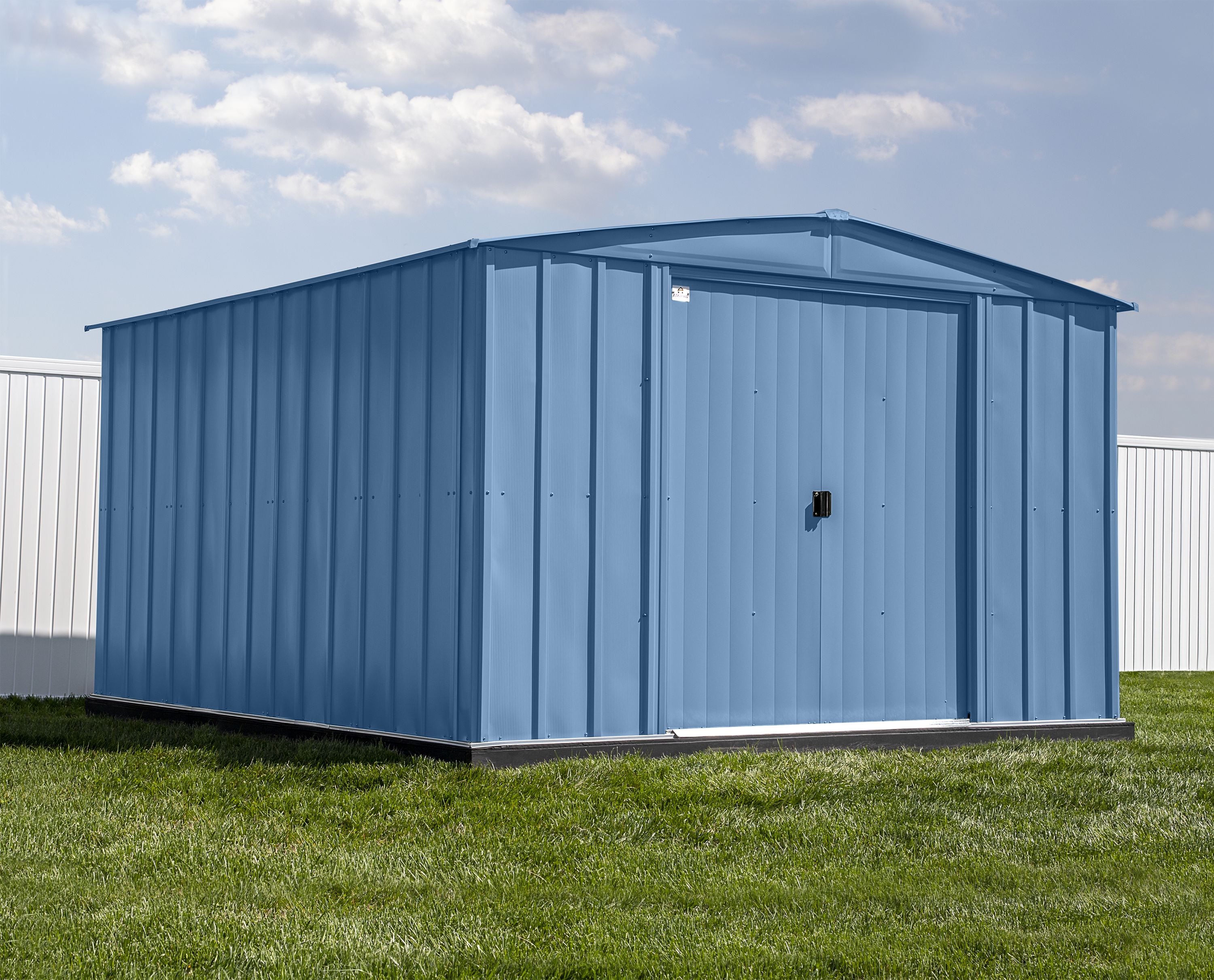 Arrow 10-ft X 14-ft Classic Galvanized Steel Storage Shed In The Metal ...