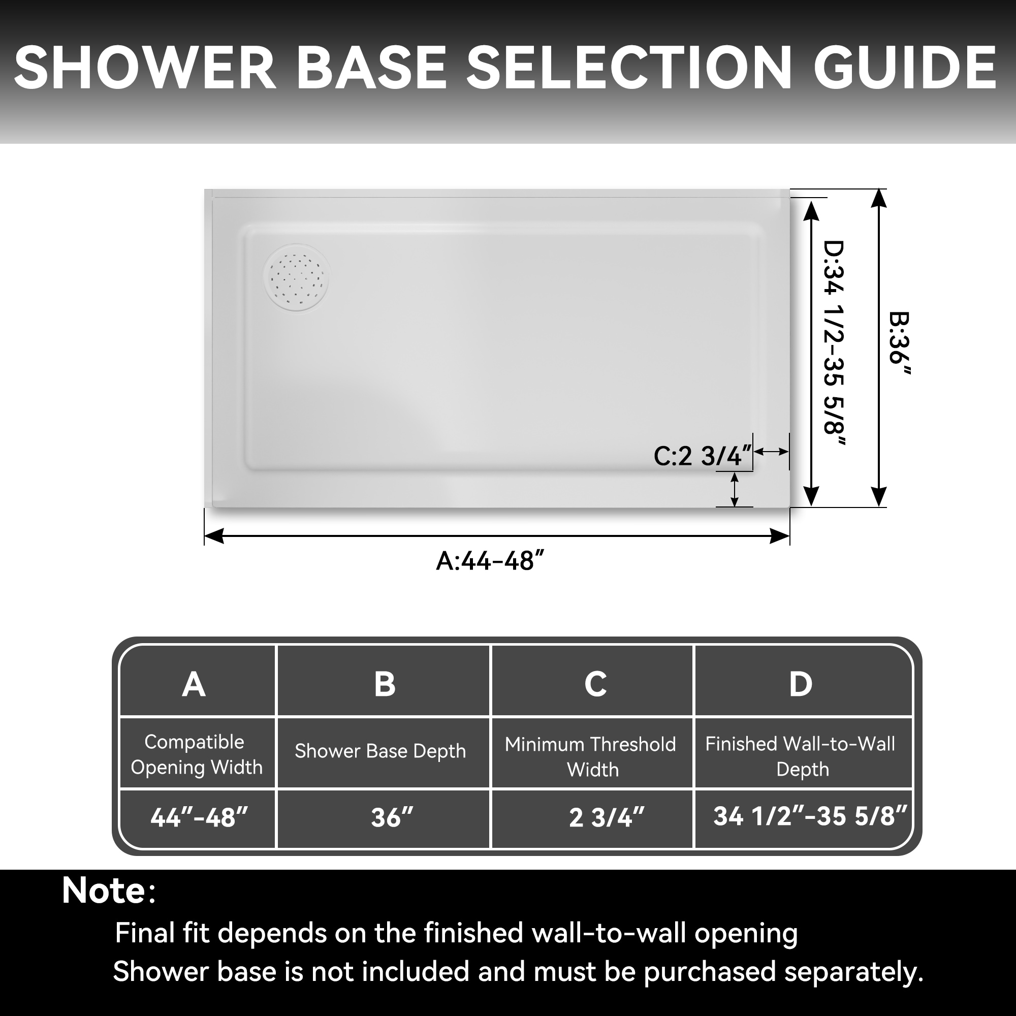 Forclover ESBX-4836MB Shower-Doors - View #10