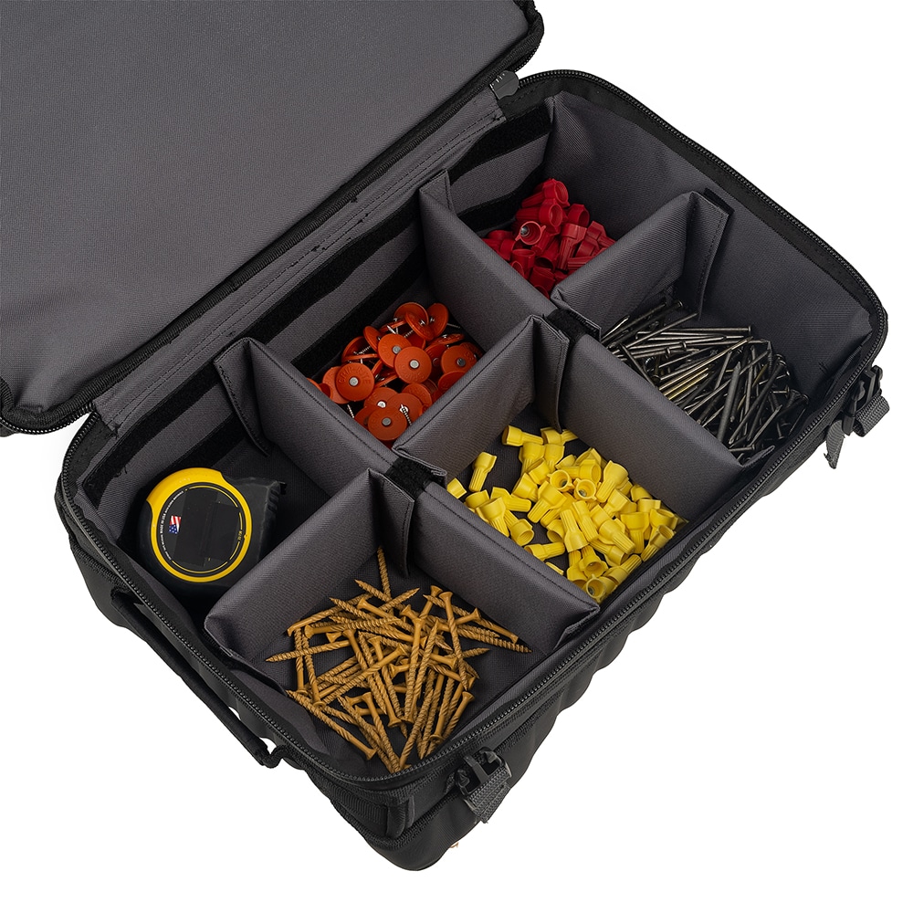 Bucket Boss Black Polyester 18-Inch Double-Wall Tool Bag