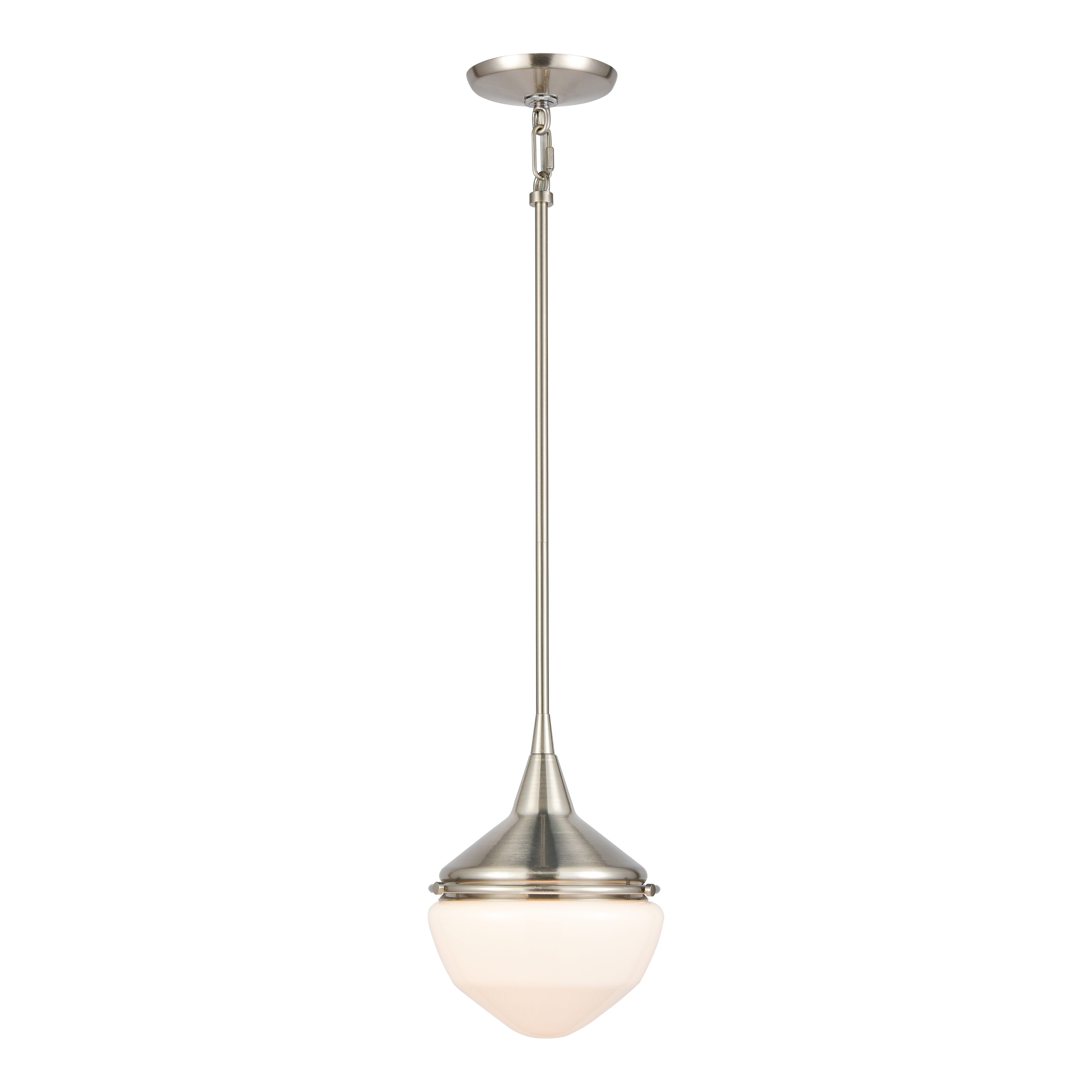 Westmore by ELK Lighting LWPN-210920076 Mickley 1 -Light Satin Nickel Transitional Mini Hanging Pendant light