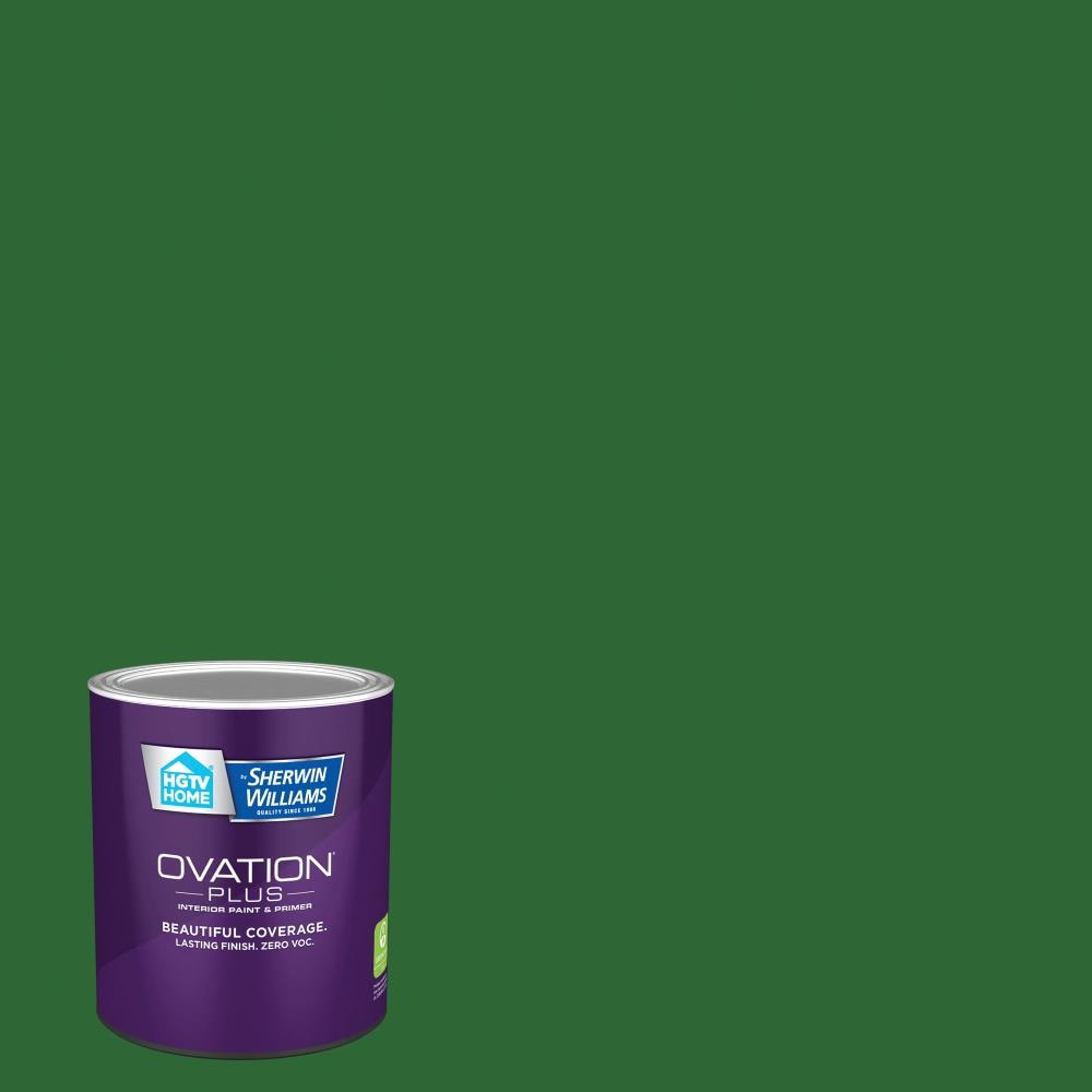 HGTV HOME by Sherwin-Williams 6009-7-2557209 Ovation Plus Semi-gloss Vegas Green 6009-7 Latex Interior Paint Paint + Primer ( 1-quart )