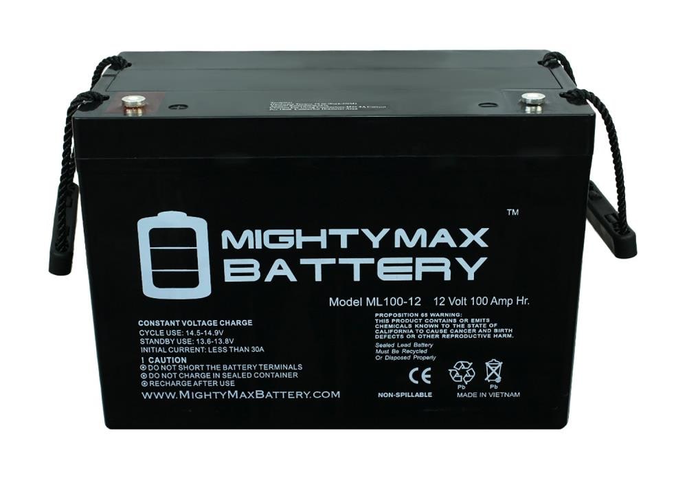  Mighty Max Battery 12V 100AH Battery for Solar Wind