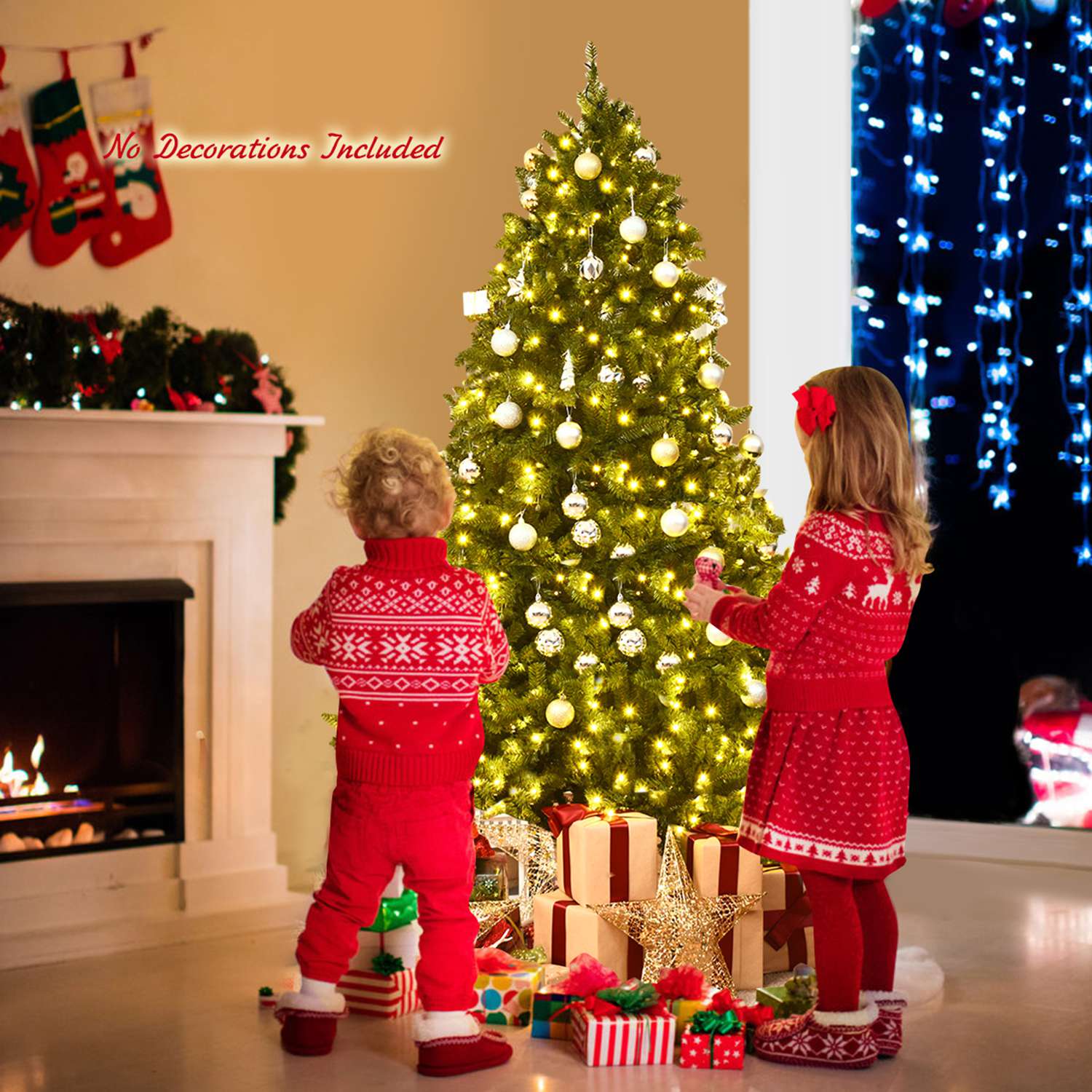 Costway CSHY000393 Artificial-Christmas-Trees - View #3