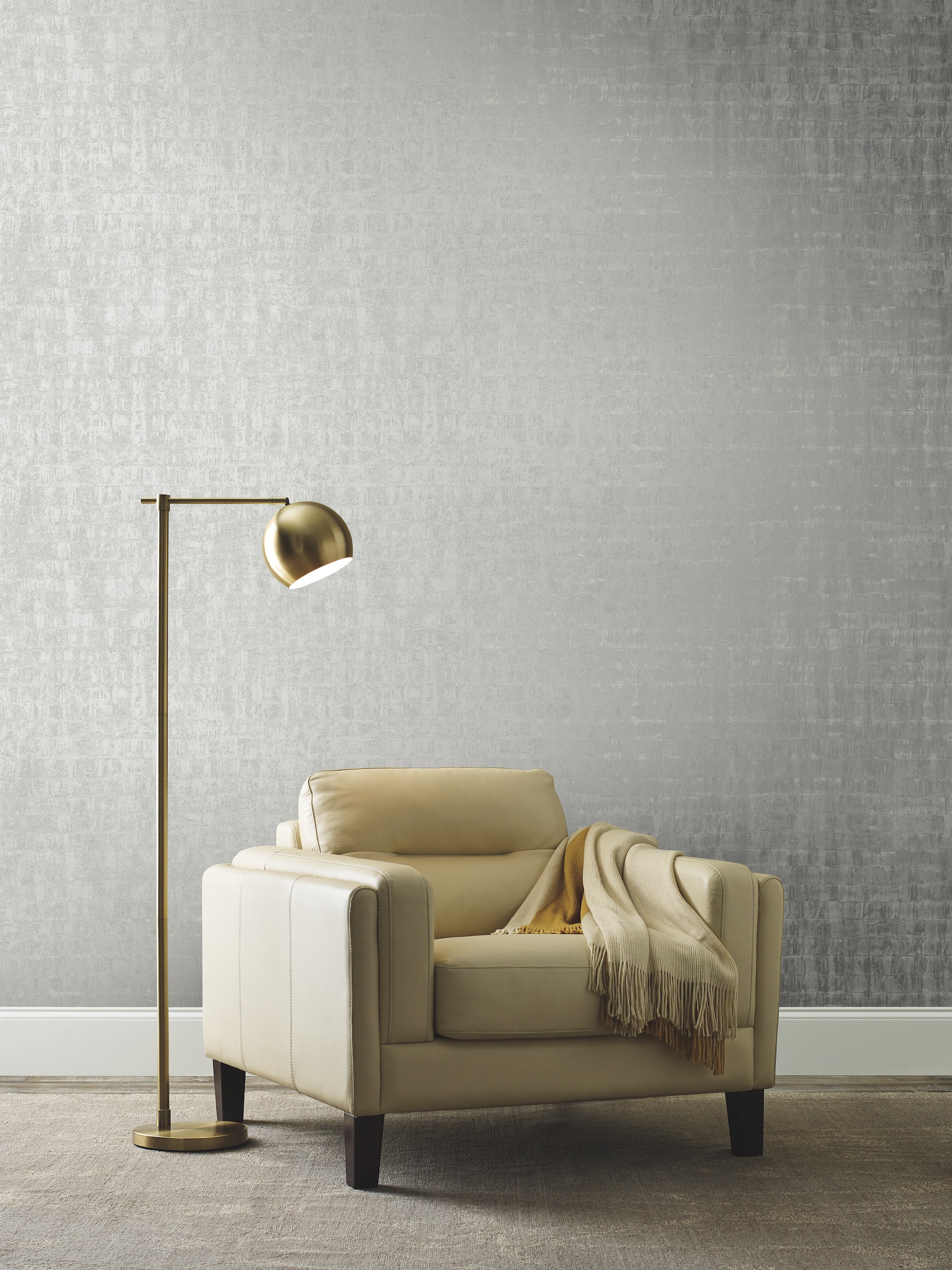 York Wallcoverings KT2133 Ronald Redding 24 Karat 60.8-Sq. Feet Gray Non-woven Abstract Unpasted Wallpaper