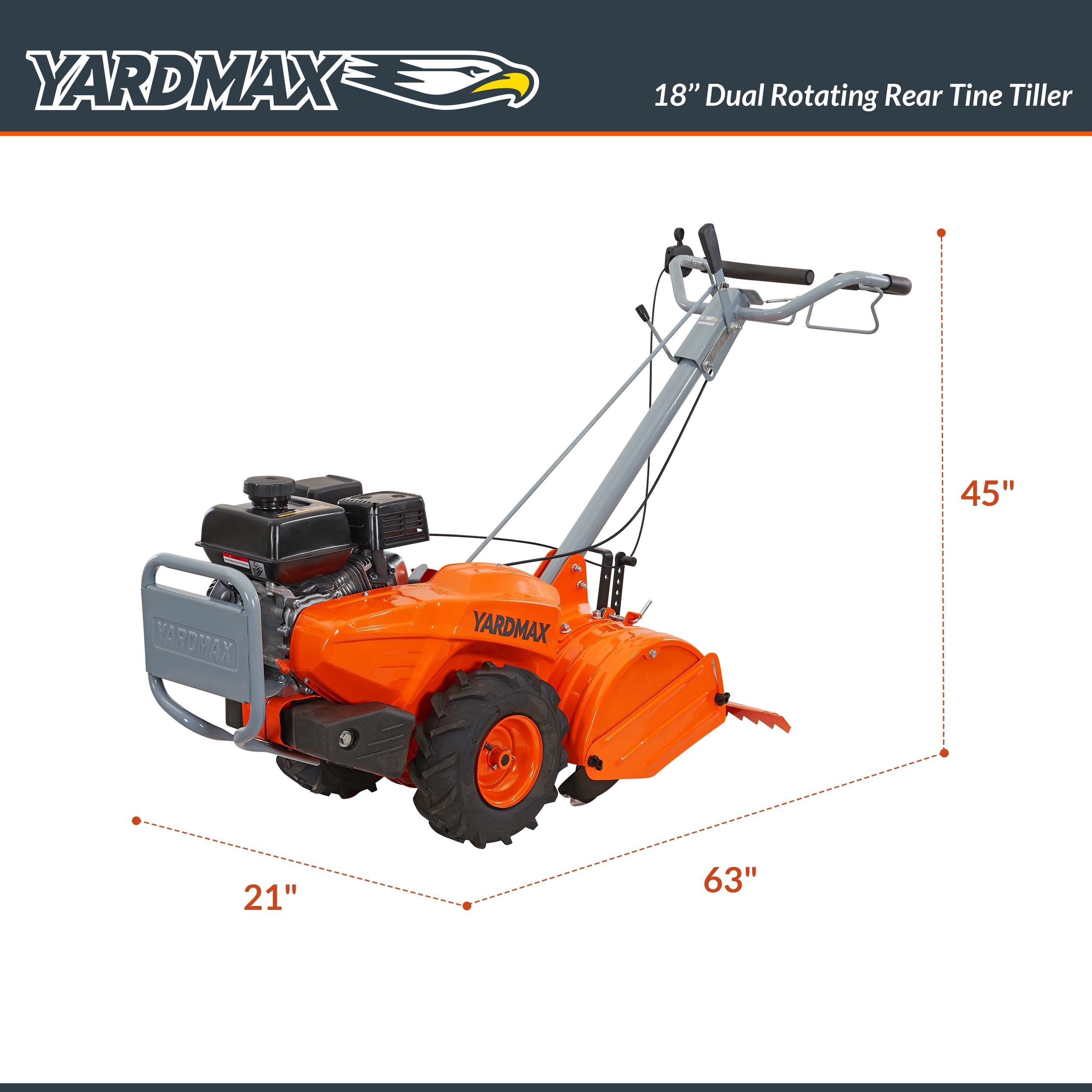 YARDMAX YT4565 tillers - View #4
