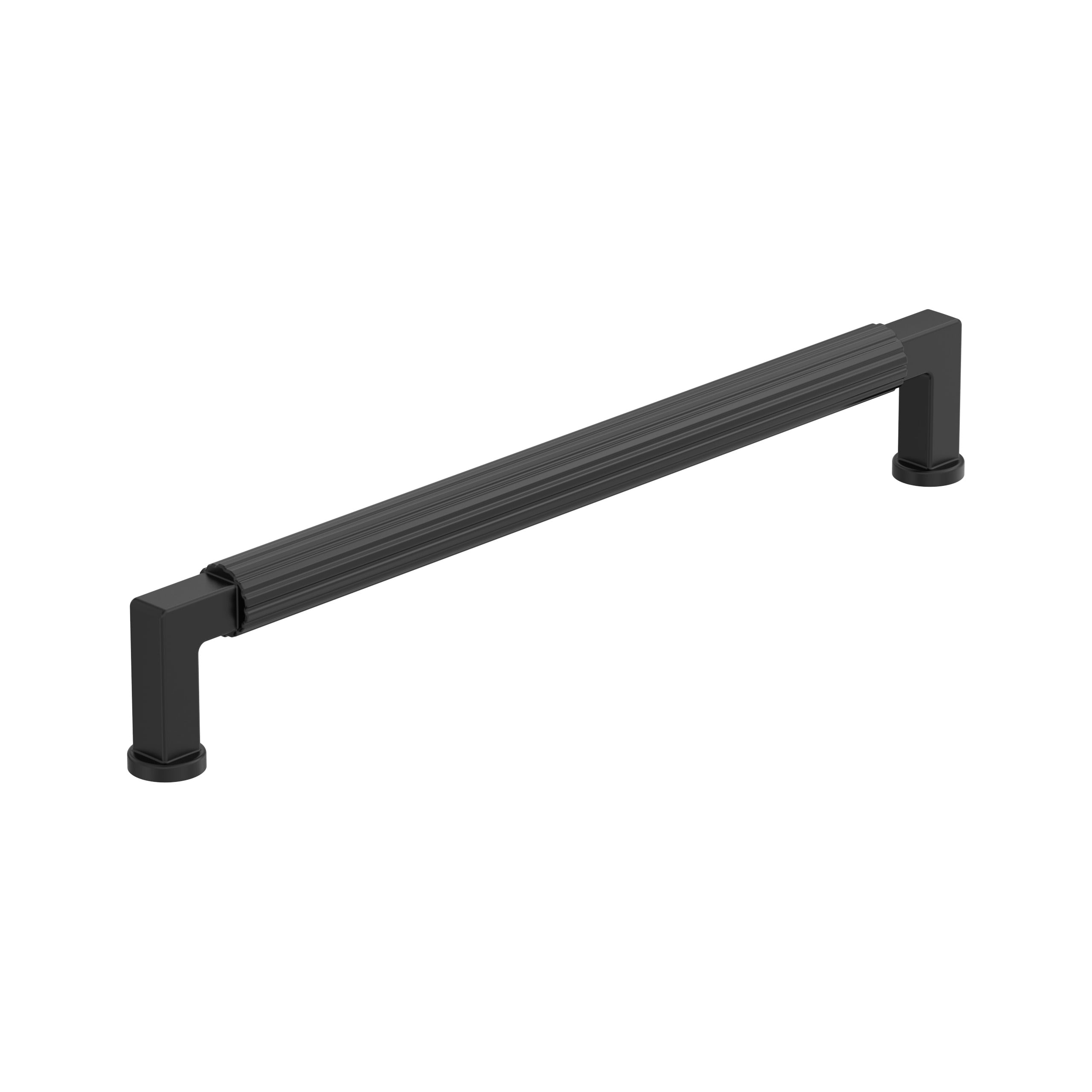 Amerock BP37650MB Ballard 12-in , 305mm Center to Center Matte Black Cylindrical Handle For Use on Appliances Drawer Pulls