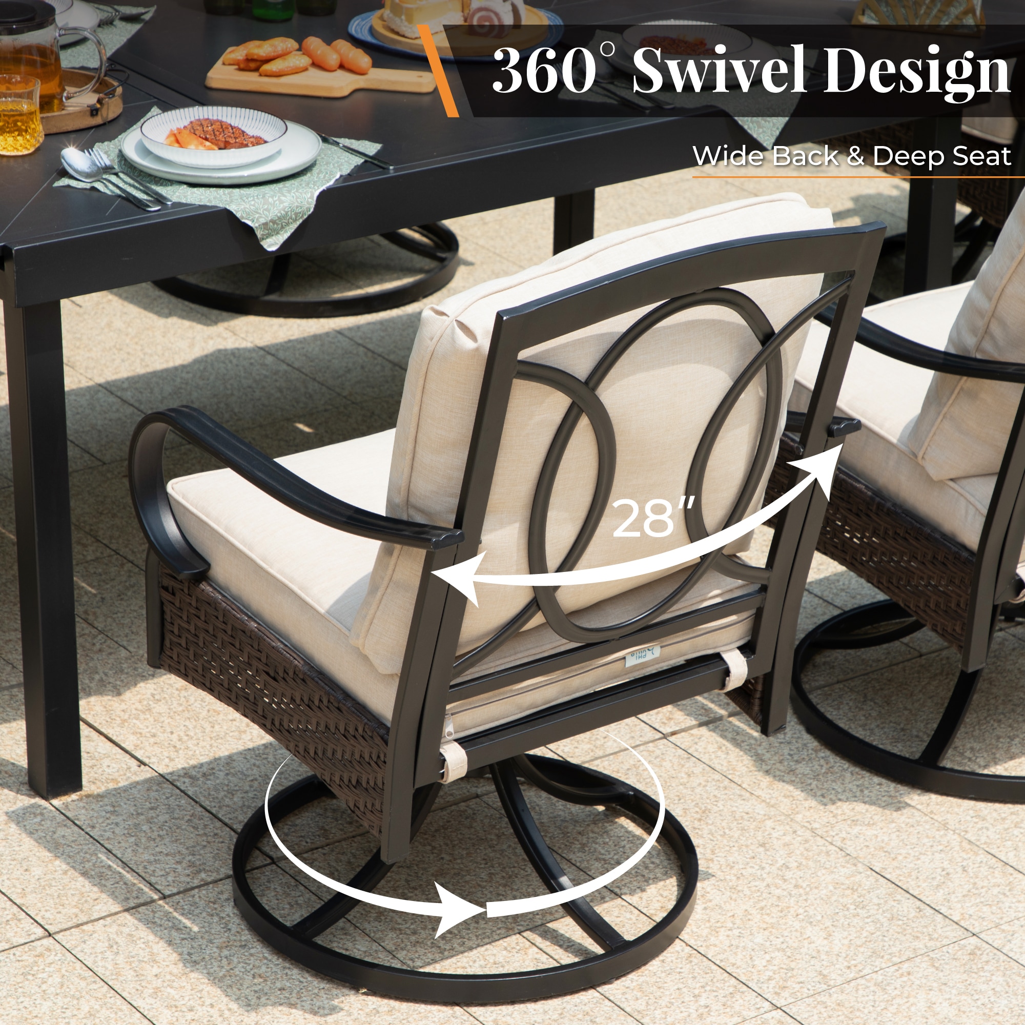 Sunshine Valley TC5-416-01 Patio-Dining-Sets - View #3
