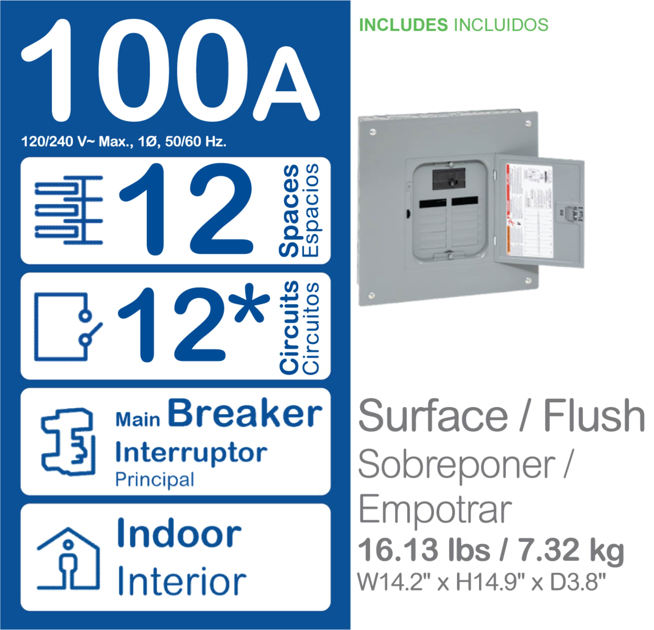 Square D QO12M100PC Load-Centers - View #3