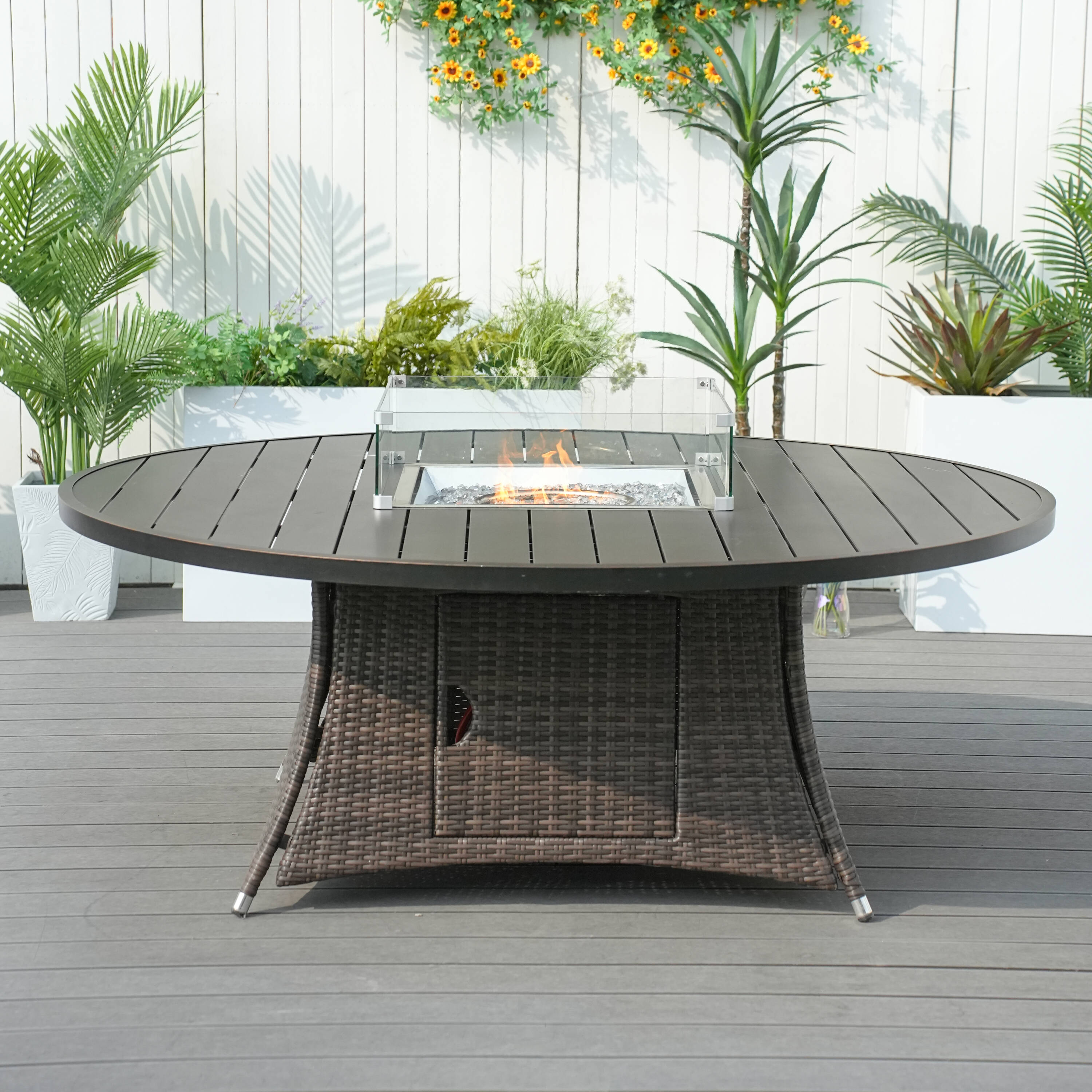 Direct Wicker DWG-1108A-BR-T Outdoor-Gas-Firepits - View #9