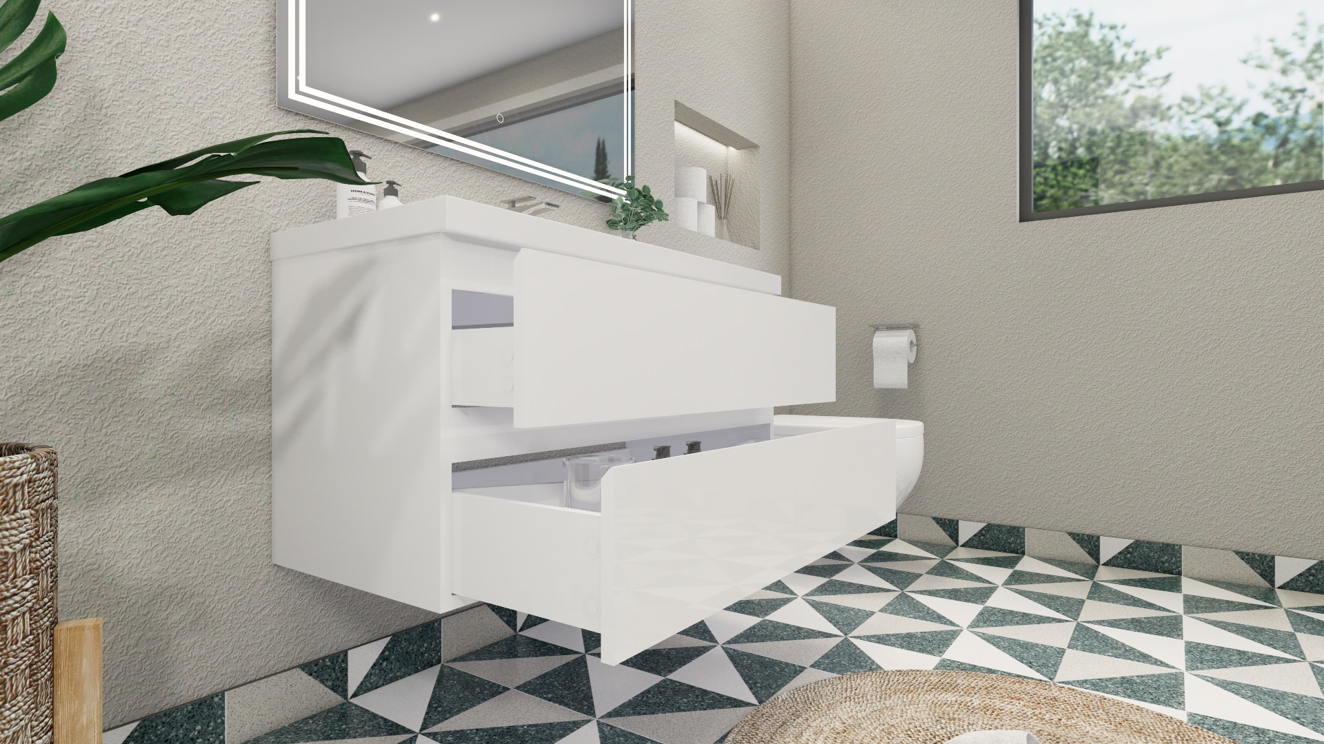 Moreno Bath MOB42-GW Bath-Vanity-Combo - View #7