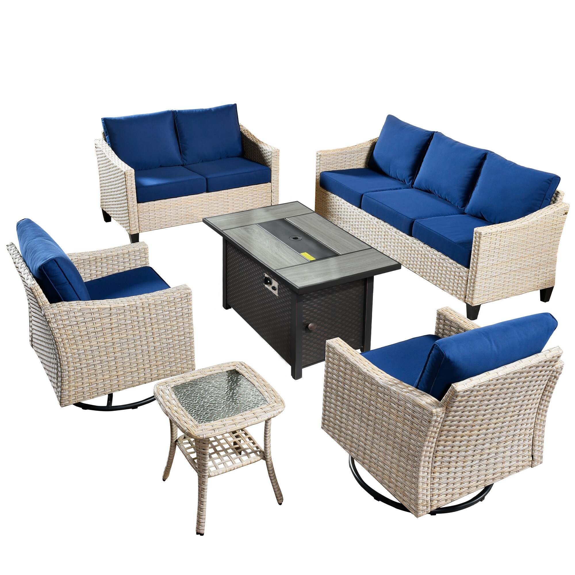 weaxty HMBCFP03-YZLDAR706 Patio-Conversation-Sets - View #9