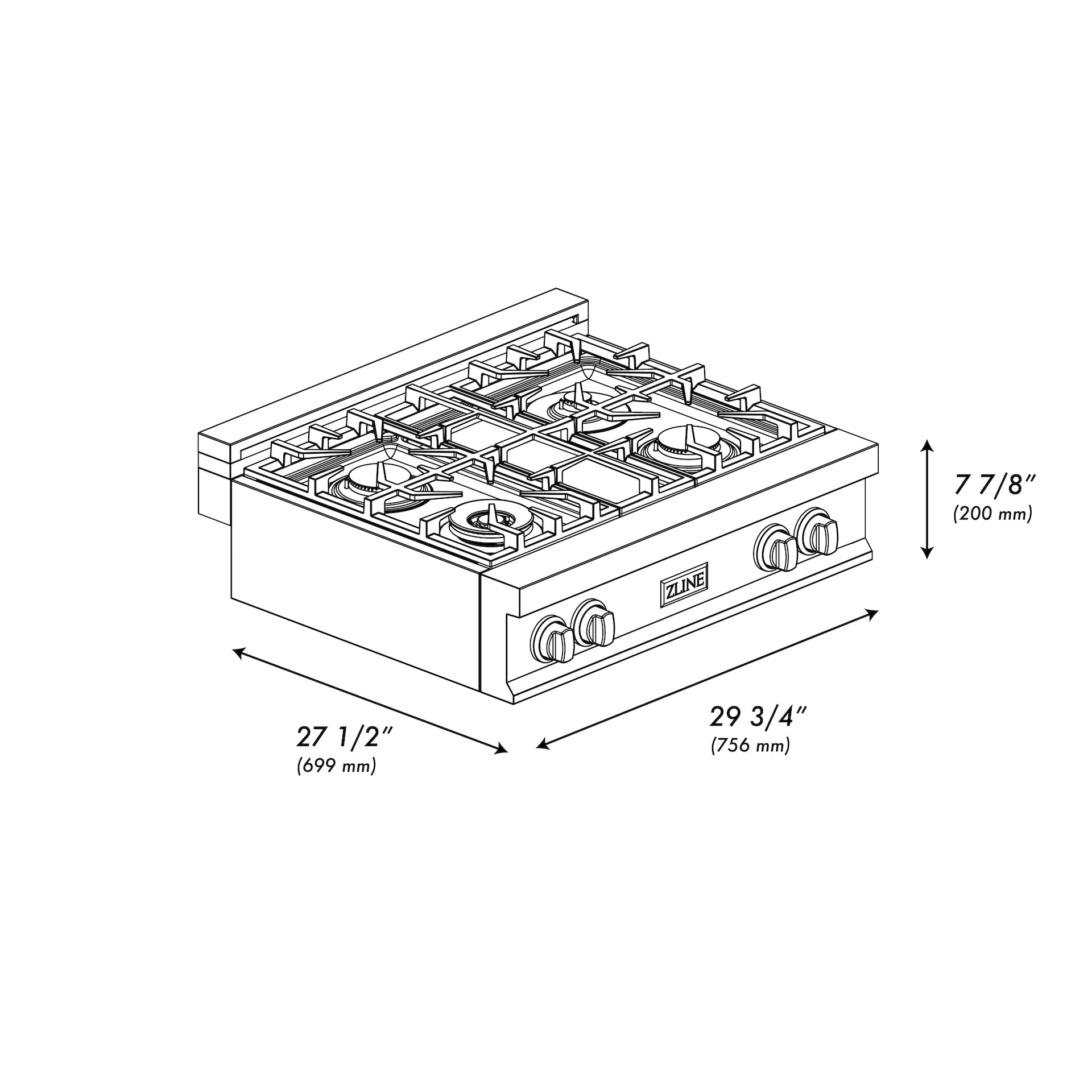 ZLINE KITCHEN & BATH RTZ-30-CB Gas-Cktp - View #7