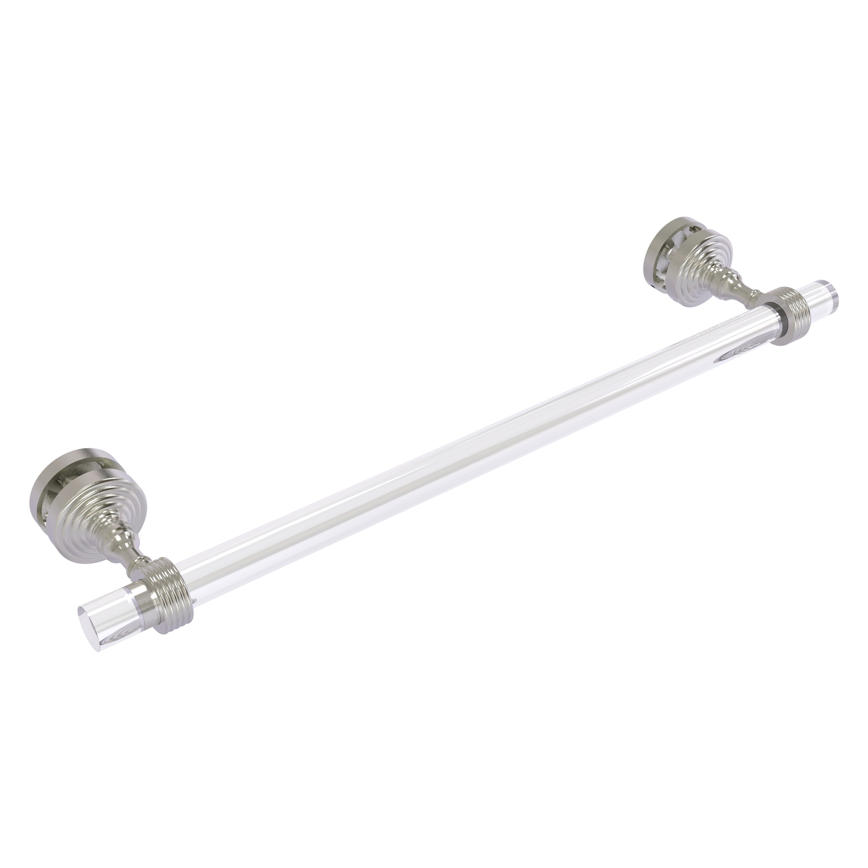 Allied Brass PG-41G-SM-18-SN Pacific Grove 18-in Satin Nickel Wall mount Single Towel Bar