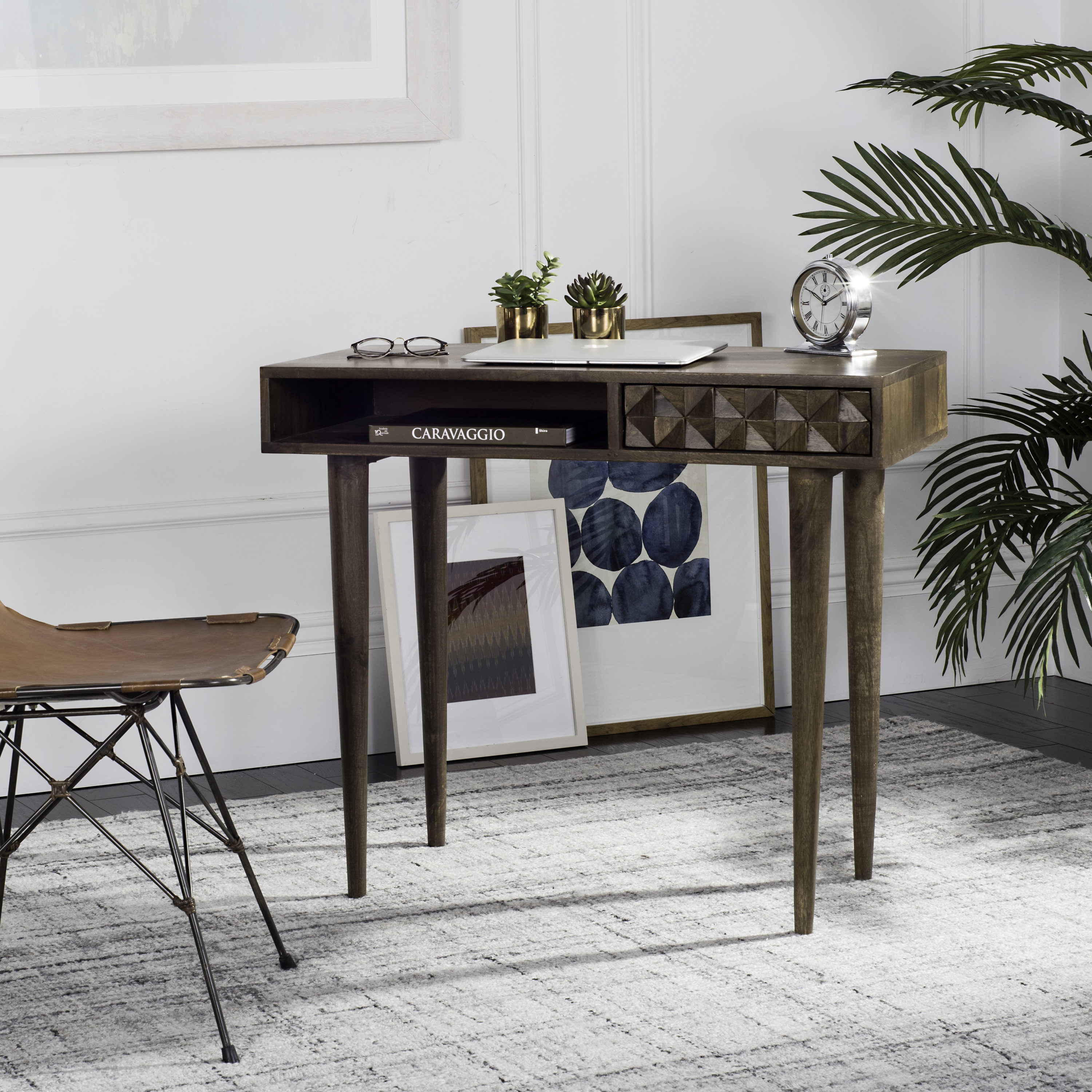 Banach solid clearance wood desk