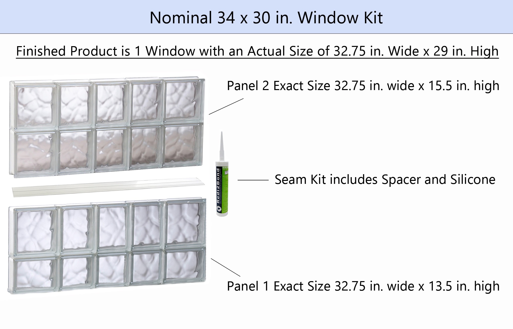 REDI2SET S3430DC Glass-Block-Windows - View #2