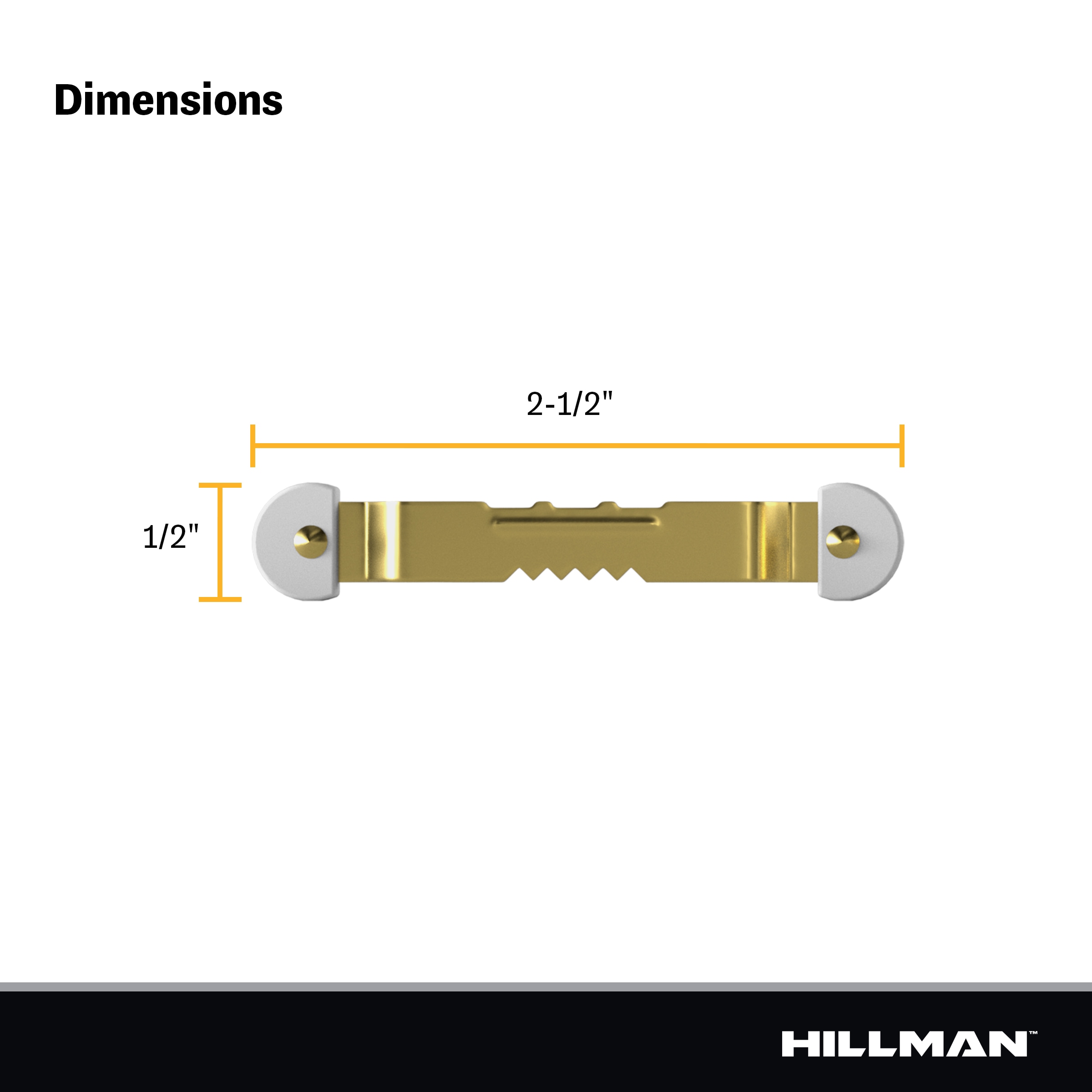 Hillman 2lb Small Sawtooth Hangers (25 piece) in the Picture