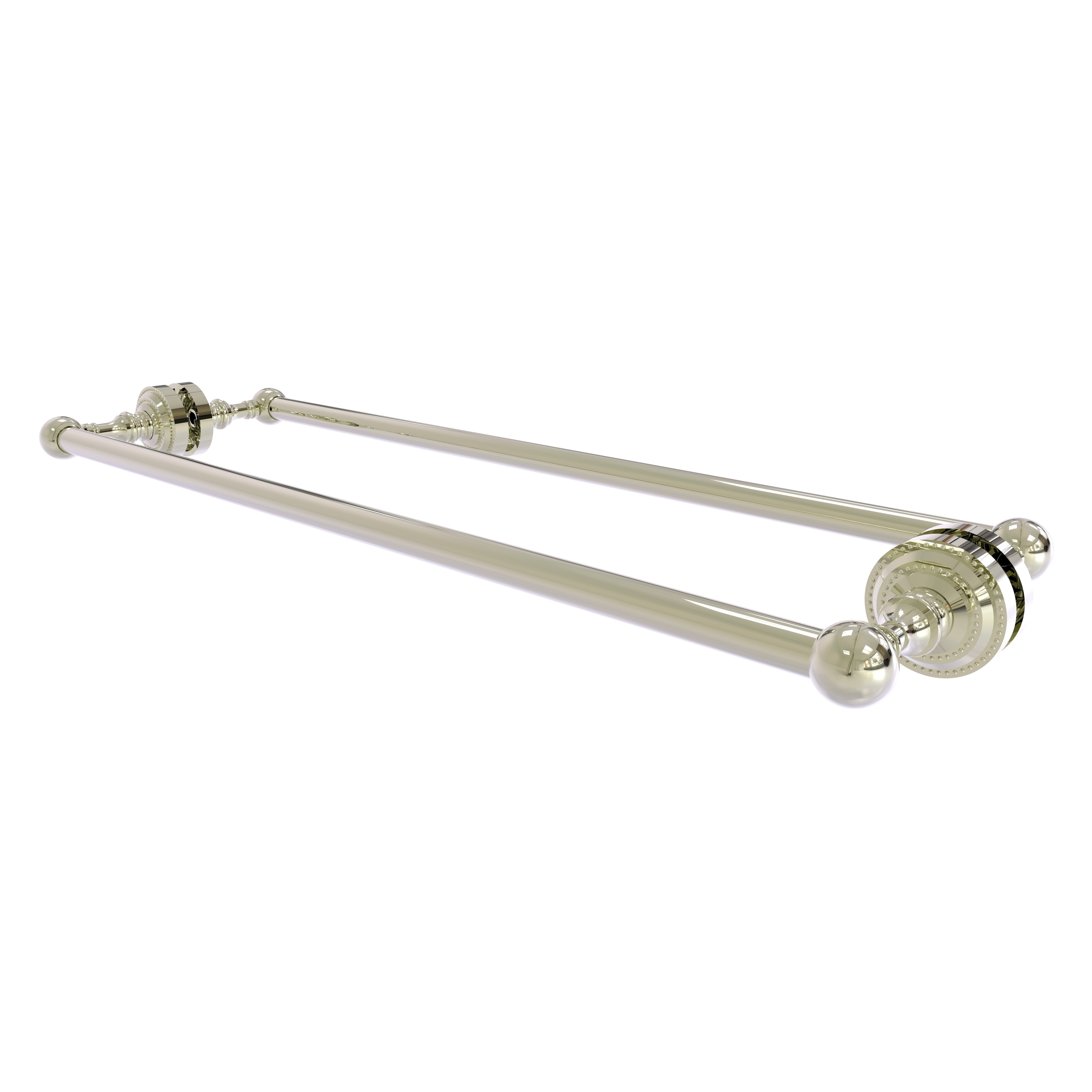 Allied Brass DT-41-BB-24-PNI Dottingham 24-in double Polished Nickel Wall mount Double Towel Bar