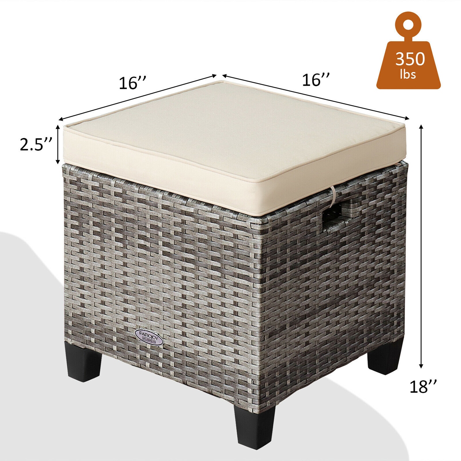 Forclover HYFE-67568WH Stools-Ottomans - View #12