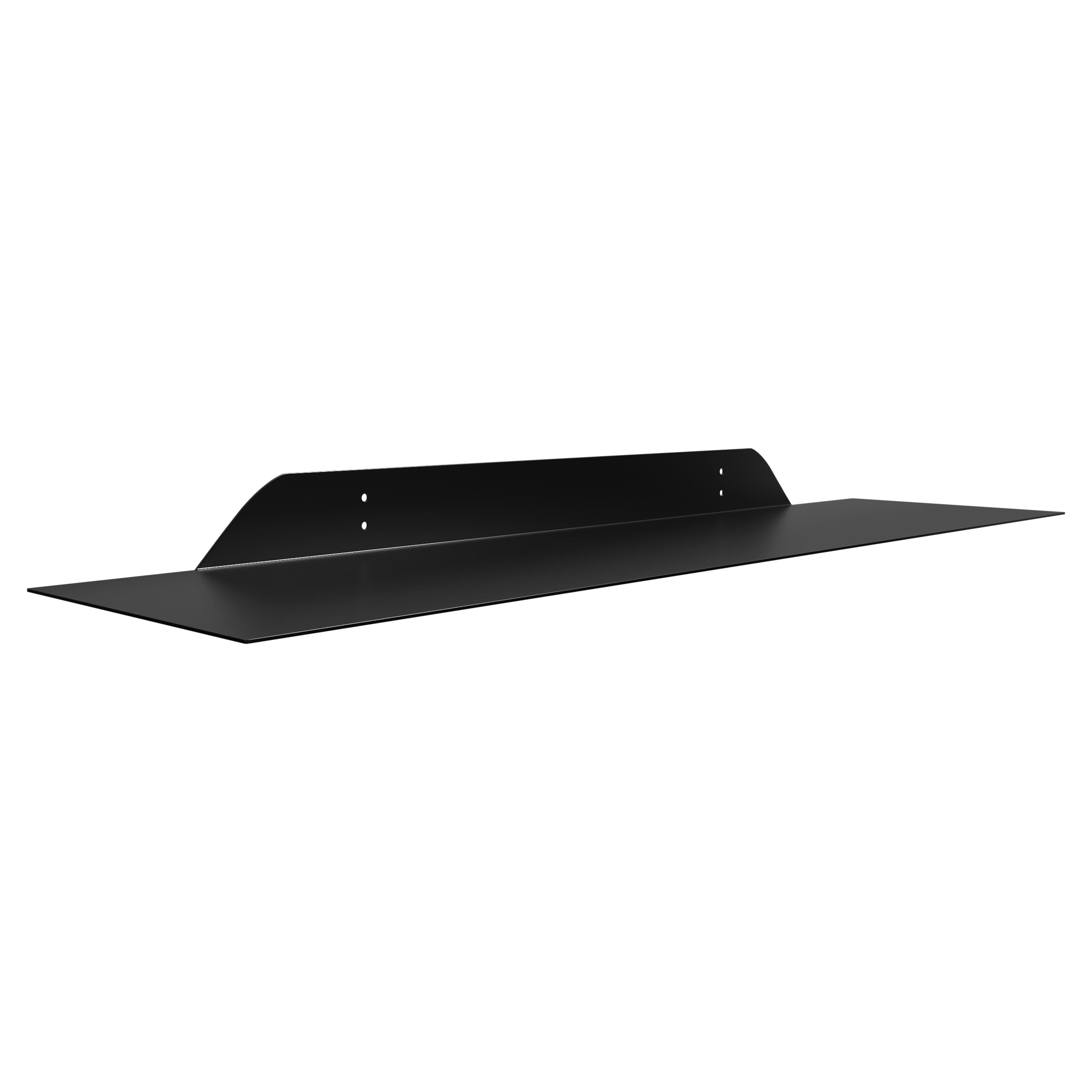 MH LONDON MH-ST-334 24-in L x 6-in D x 1.75-in H Black Metal Rectangular Floating Shelf