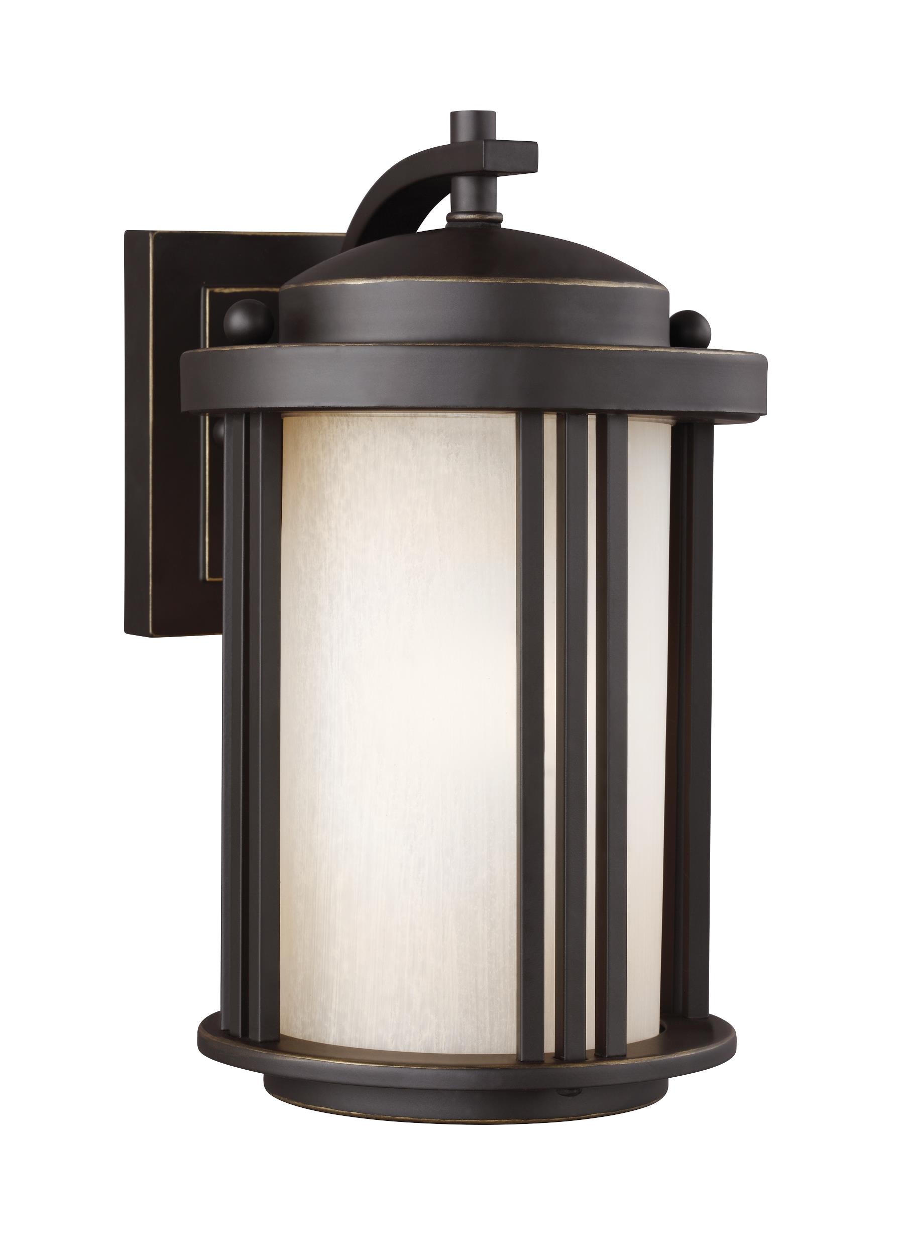 Generation Lighting 8547901-71 Crowell 1 -Light 10-in H Antique Bronze Hardwired Outdoor Wall Light