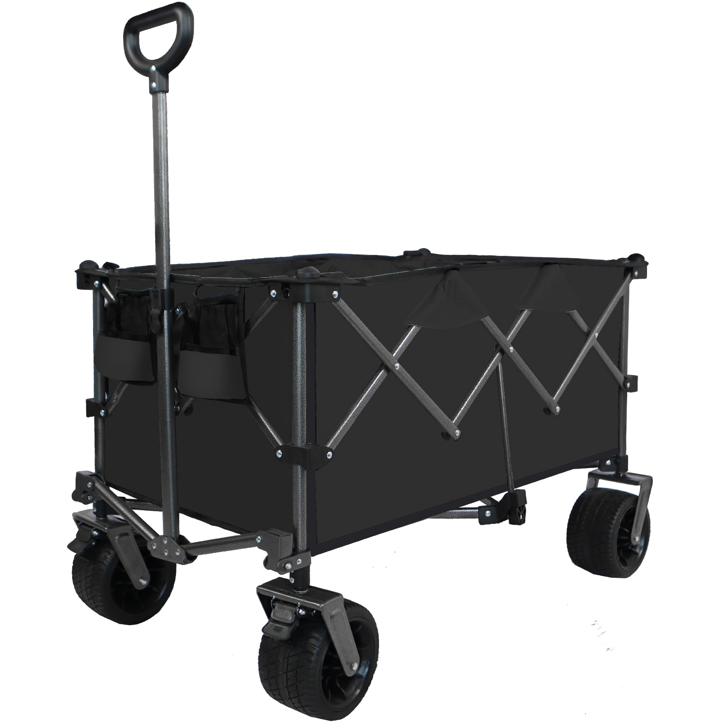 CESICIA FCOMS10G 6-cu ft 4 Wheel Steel Push Wheelbarrow