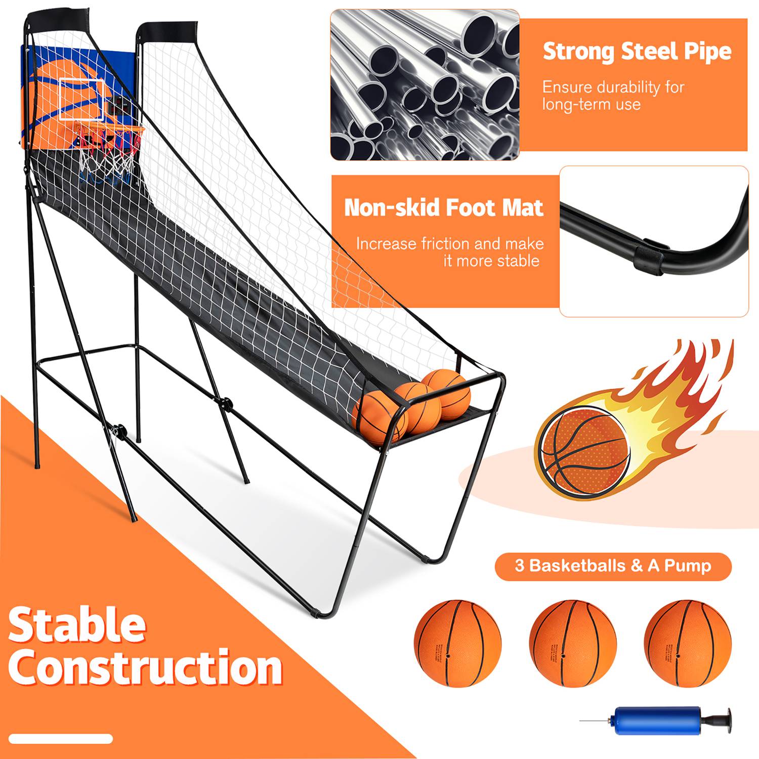 Costway CSHY000253 Basketball-System - View #4
