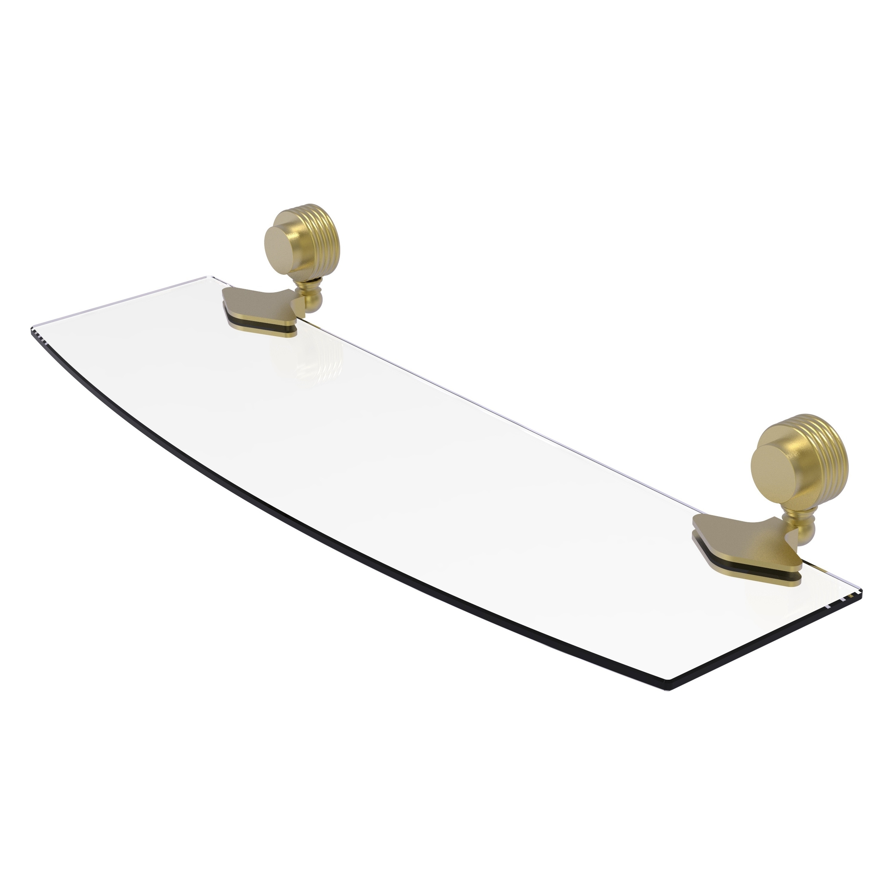 Allied Brass 433G/18-SBR Venus Satin Brass Wall mount Bathroom Shelf ( 18-in x 2-in x 5-in )