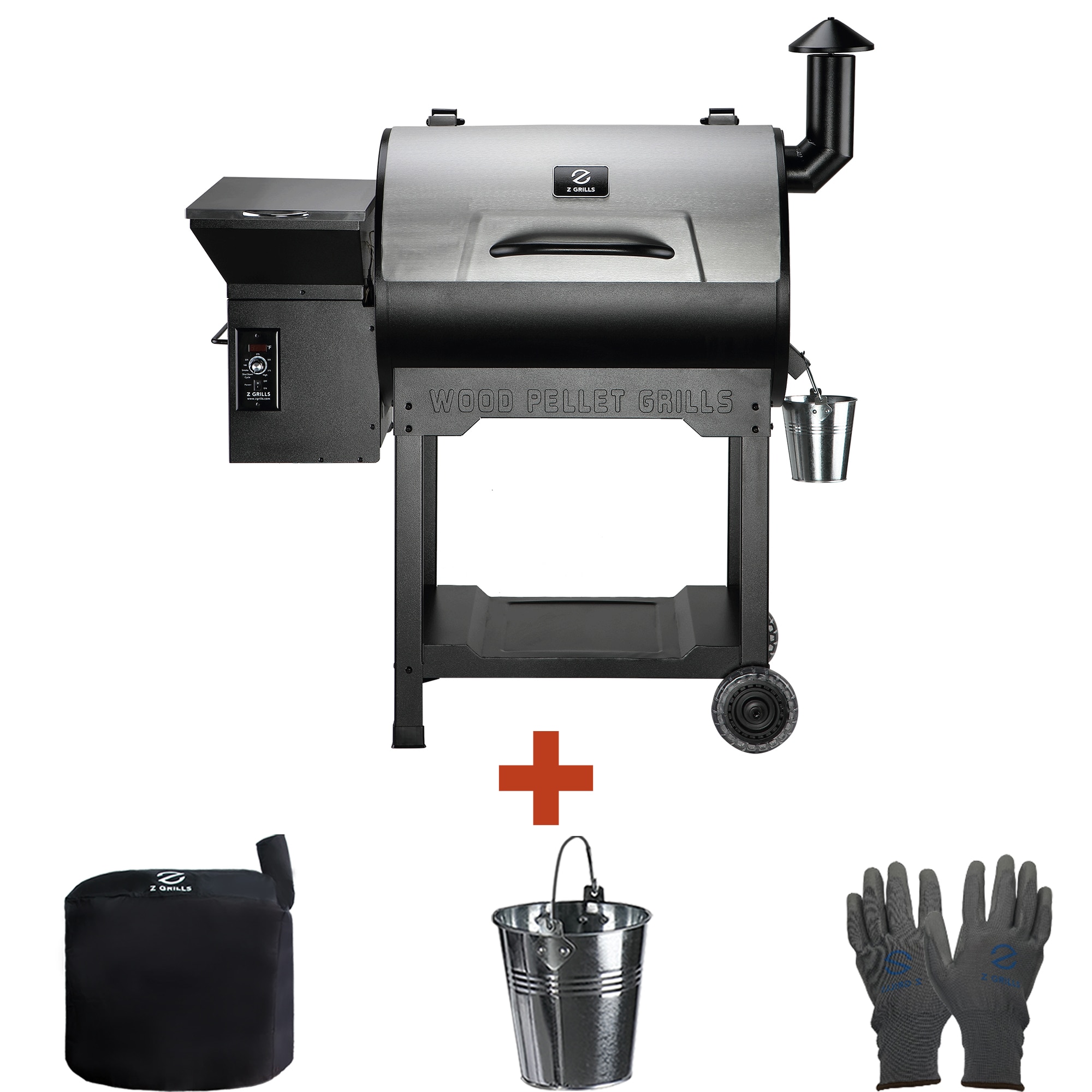 Z GRILLS ZPG-7002B3E ZPG-7002B3E 697-Sq. in Sliver Pellet Grill