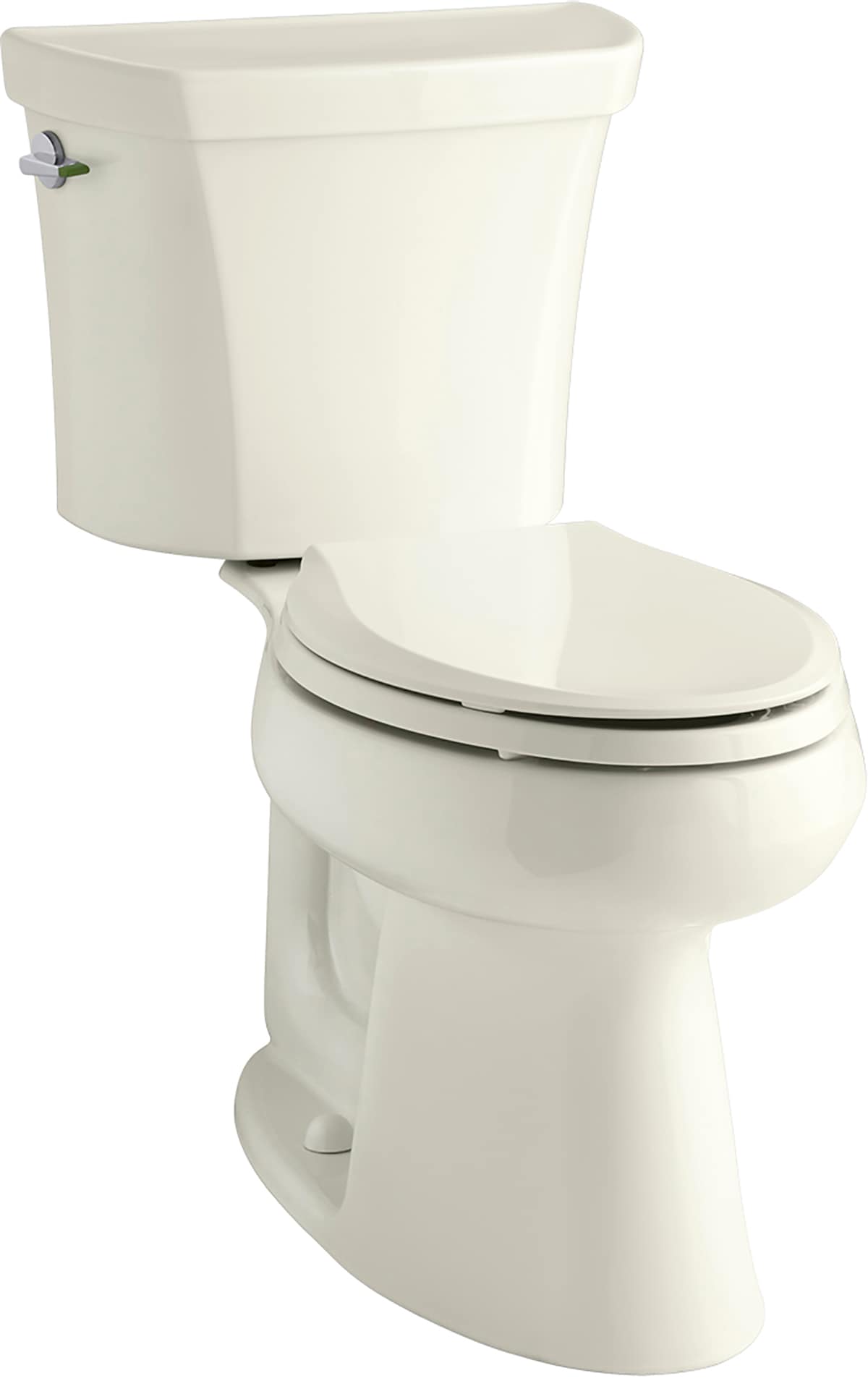 KOHLER K-6393-96 Highline Biscuit Dual Flush Elongated Chair height 2-piece Toilet 10-in Rough-In WaterSense 1.6 GPF