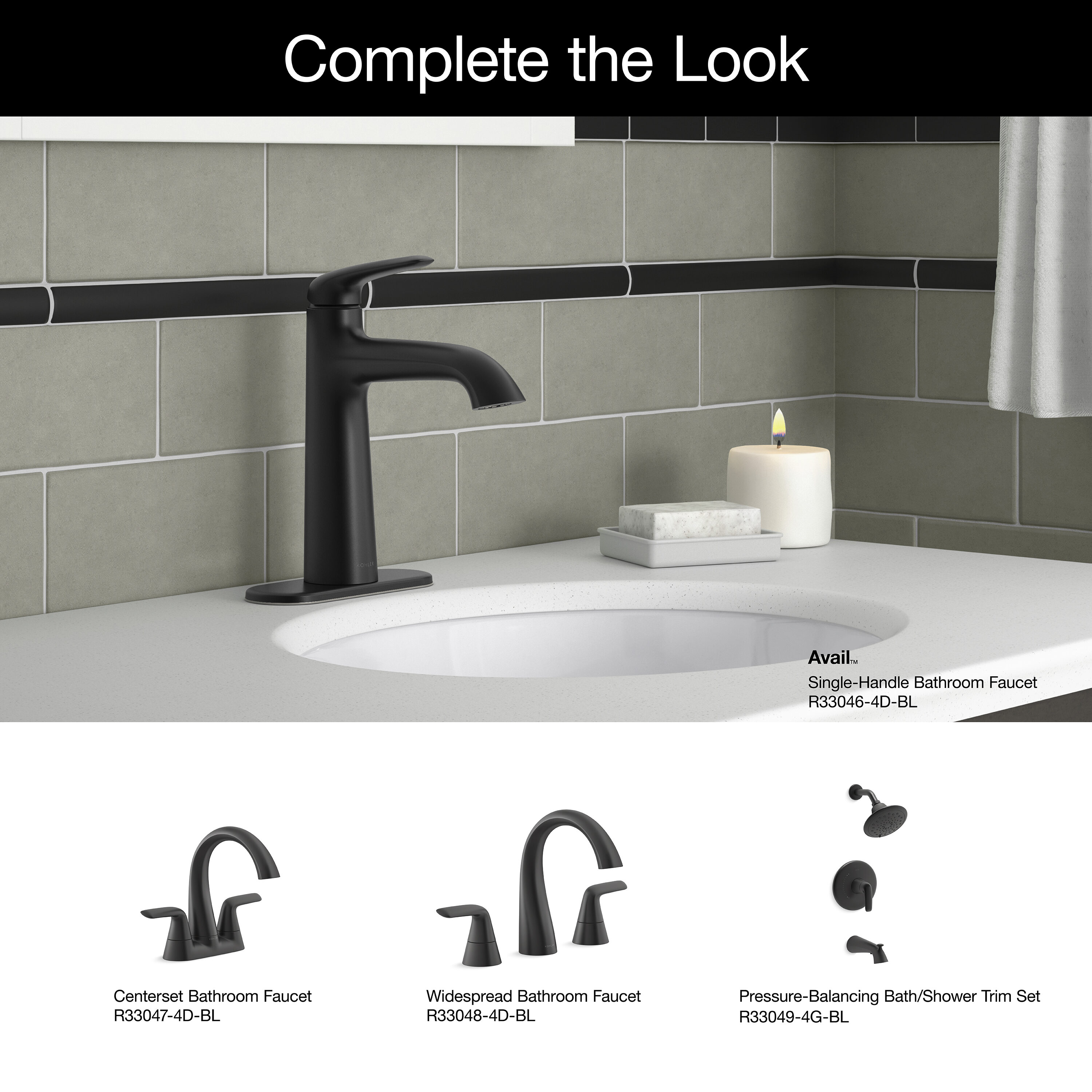 KOHLER K-R33046-4D-BL Lavatory-Faucets - View #5