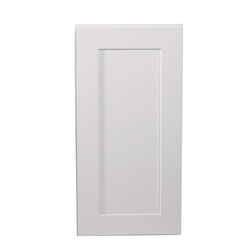 Design House 561696 Brookings 15-in W x 30-in H x 12-in D White Maple Wall Ready to assemble Plywood Cabinet (Recessed Panel Shaker)