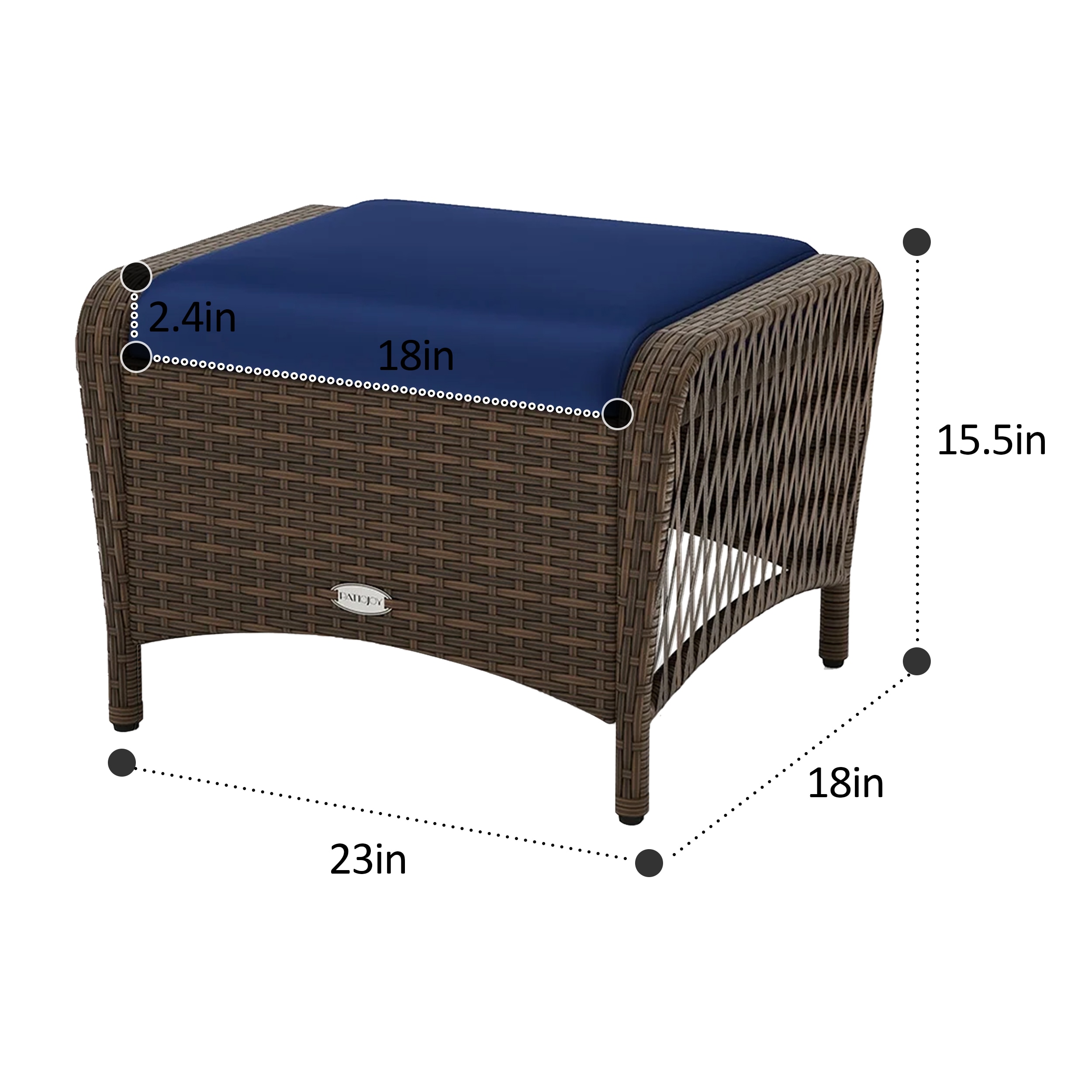 LIVIZA OUS72987NY Stools-Ottomans - View #5