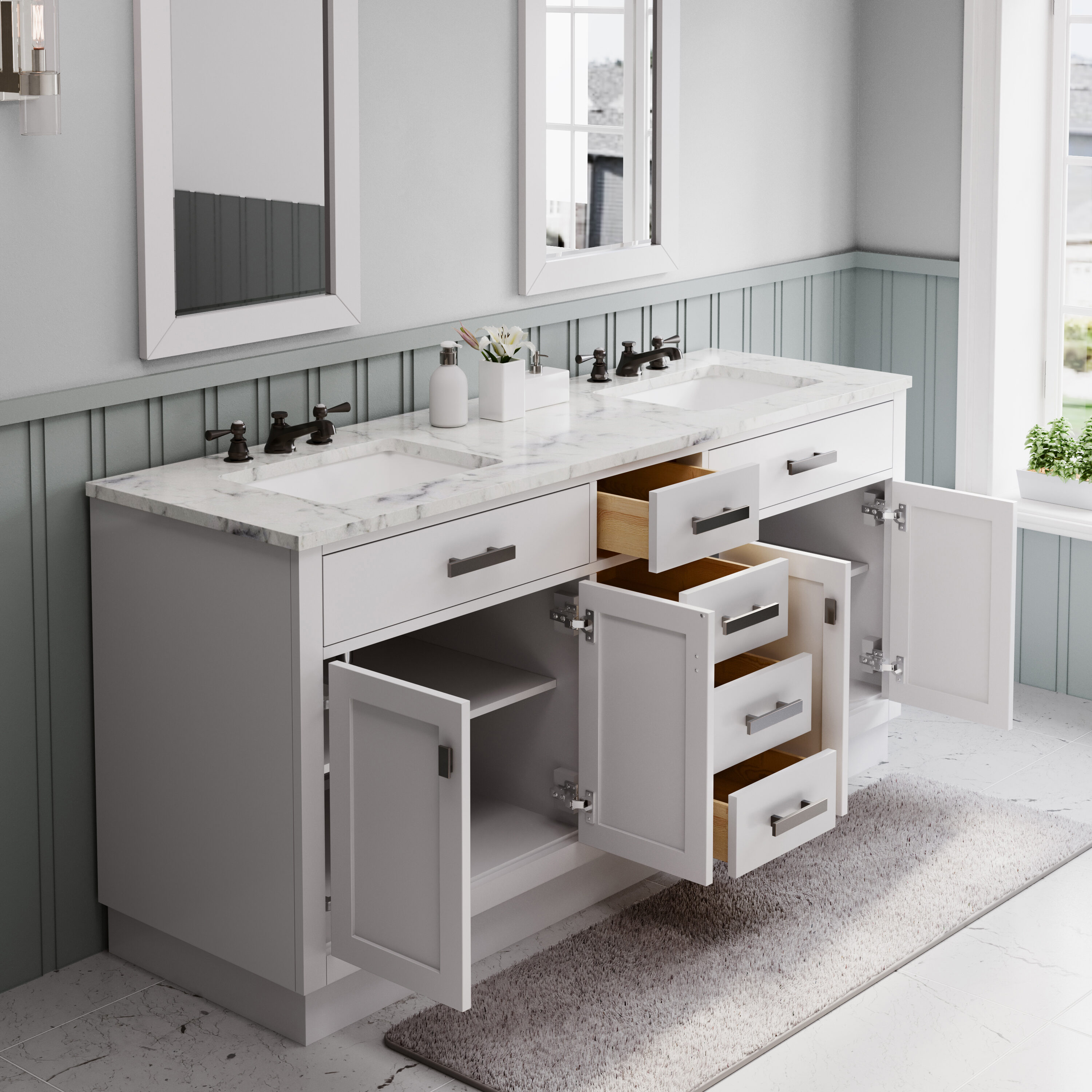 Water Creation HA72CW03PW-000TL0903 Bath-Vanity-Combo - View #4