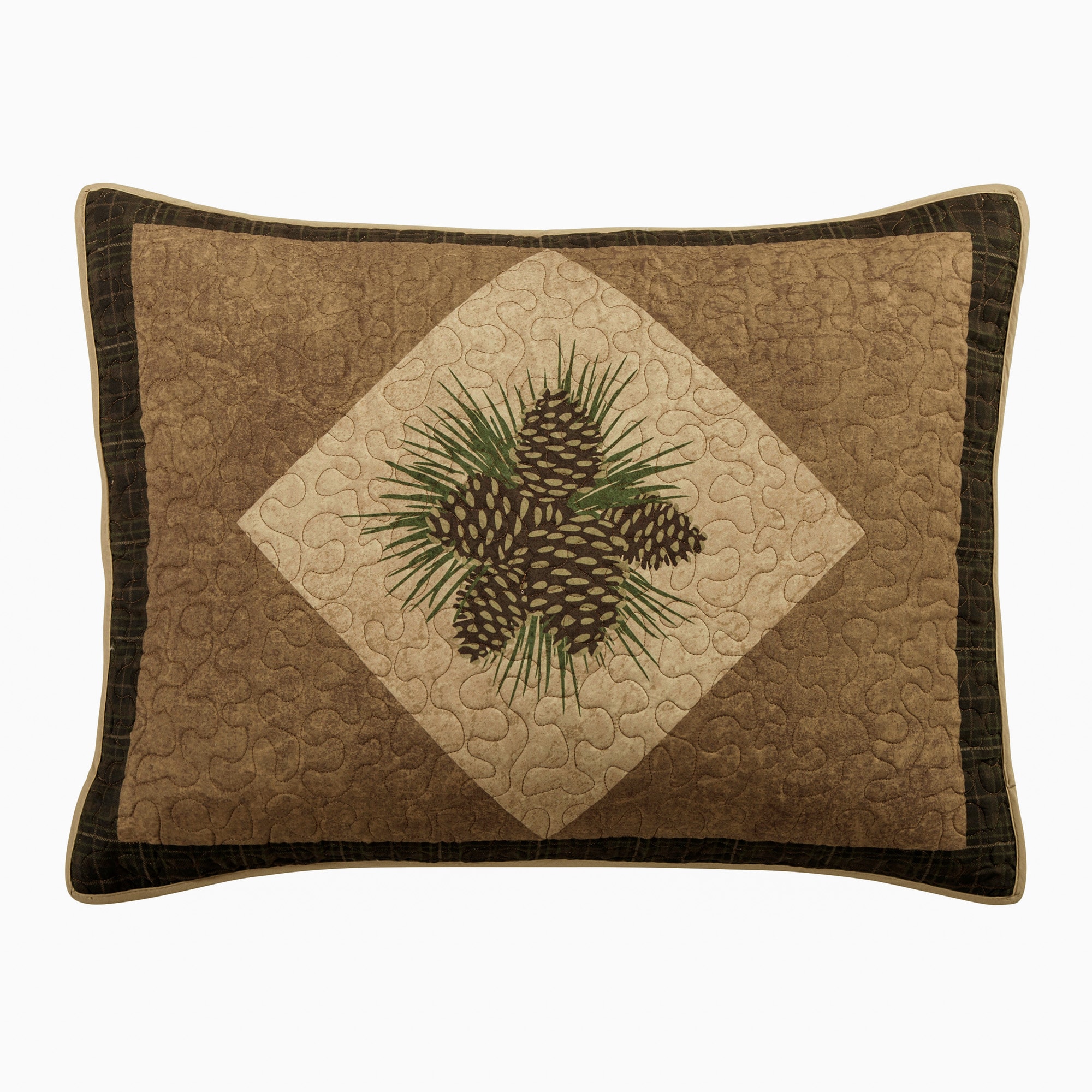 Rustic Brown Reversible Microfiber Full Quilt Set
