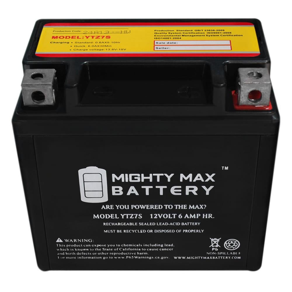 12V 6AH GEL Replacement Battery for GT6B-3, XTAZ7S Powersport -  MightyMaxBattery